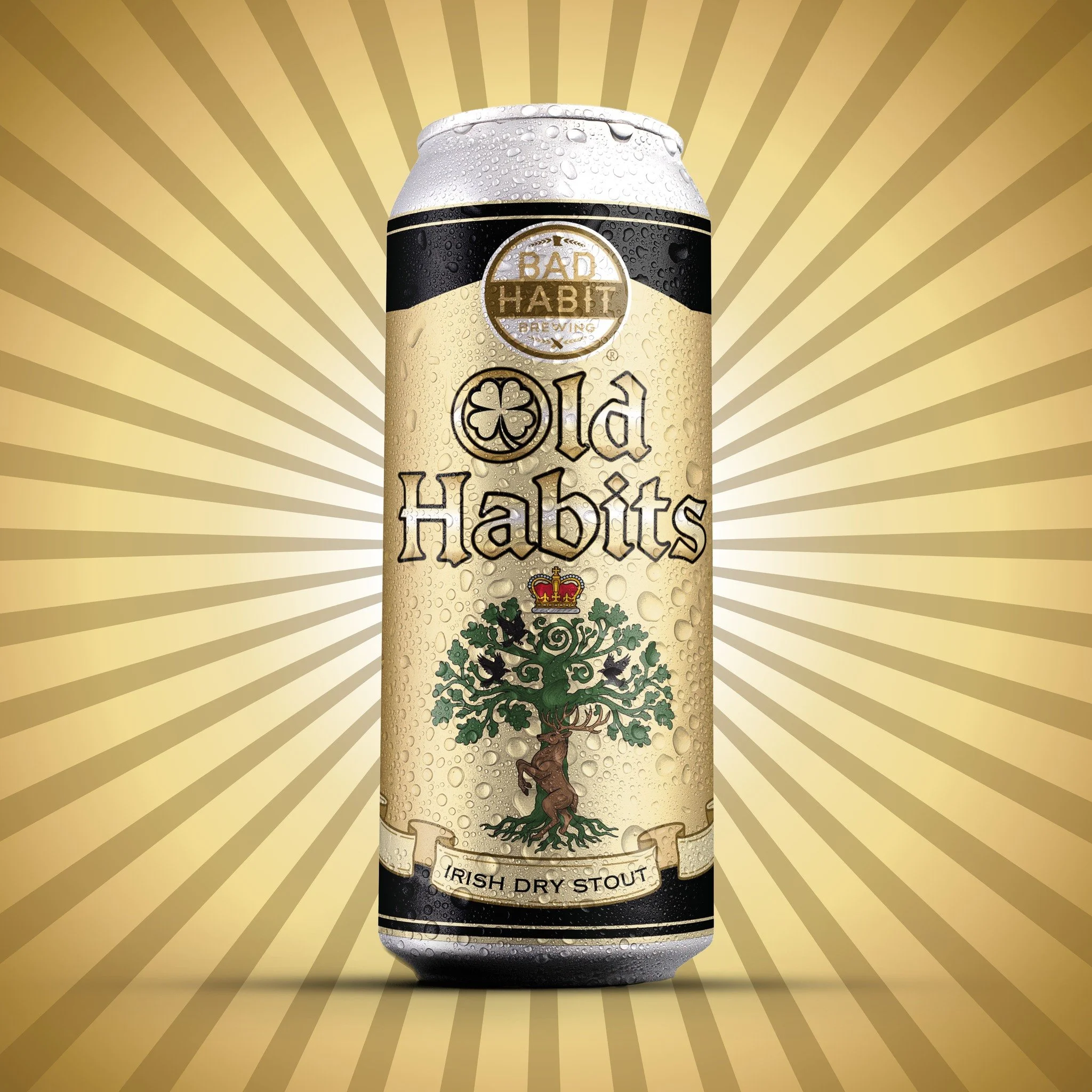 Some habits are worth keeping. 🦌 Meet Old Habits, our Irish Dry Stout dropping Friday, March 13th - ON NITRO! 

Smooth, roasty, and pouring like velvet. If you like your beer dark, this is your new go-to. Available on tap and in cans to-go. 

Tag yo