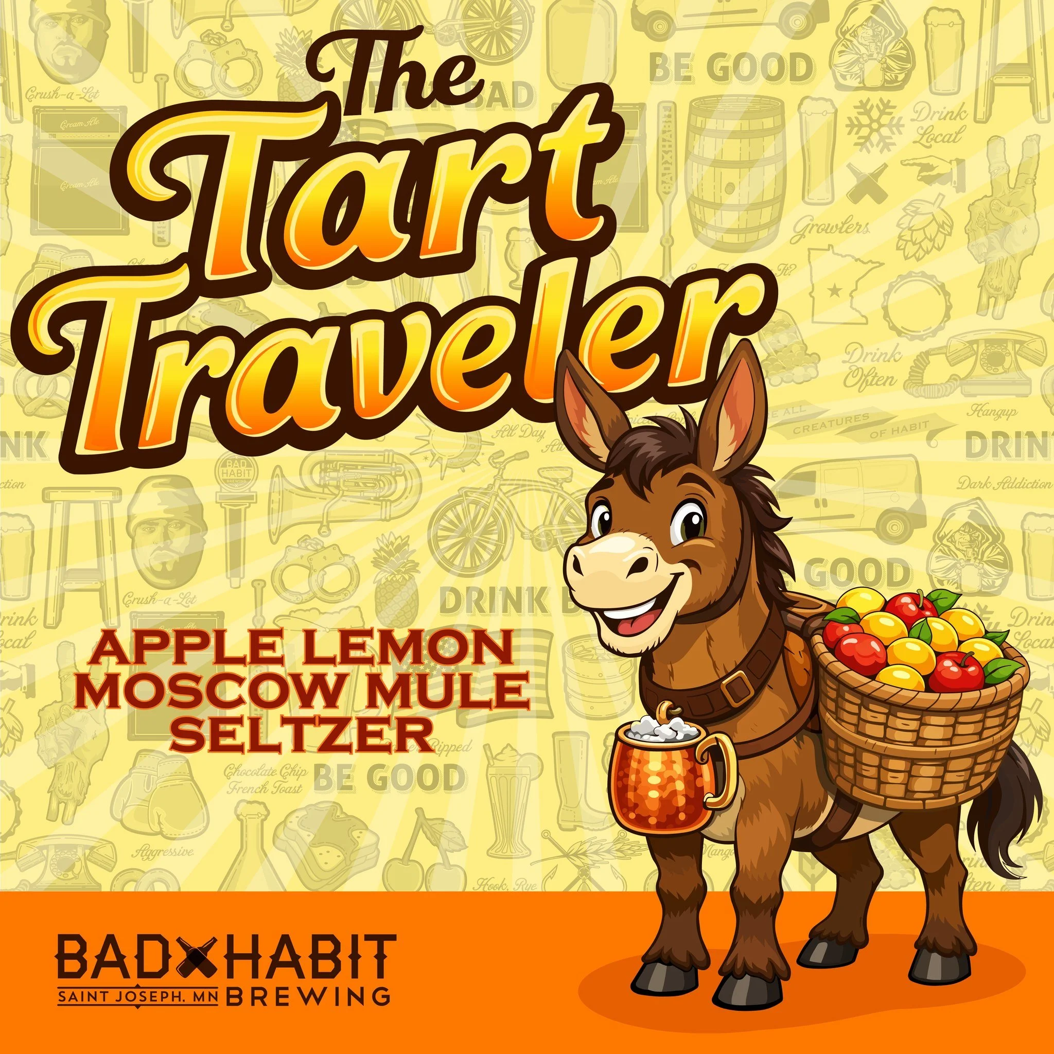 🍎🍋Meet the Tart Traveler: A crisp, hard-working blend of apple, lemon, and ginger. Perfectly balanced, refreshingly sharp, and built for those who appreciate a classic with a bit more bite.

On tap this Wednesday, March 25th at Bad Habit in St. Jos