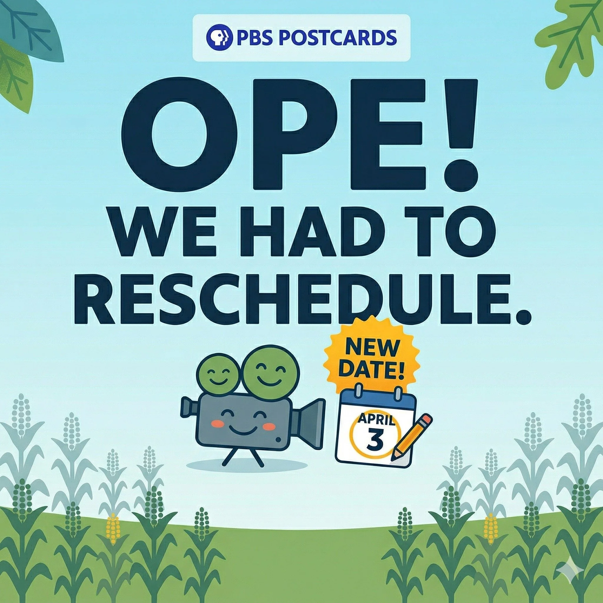 ✨NEW DATE! The team from PBS Postcards wasn&rsquo;t feeling well today and had to stay home to rest up.

They will be back filming with us next Friday, April 3rd from 2-4 p.m. in the taproom. 

Stop in and show your St. Joe Community pride! 

#badhab