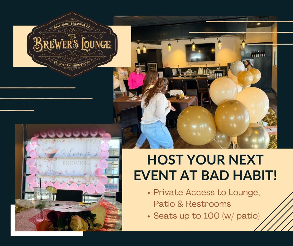 Looking for the perfect spot to host your next event? 🍻 Check out the Brewer's Lounge! Our versatile private rental space is perfect for birthday parties, corporate gatherings, rehearsal dinners, and more. 

How to Inquire about availability and det