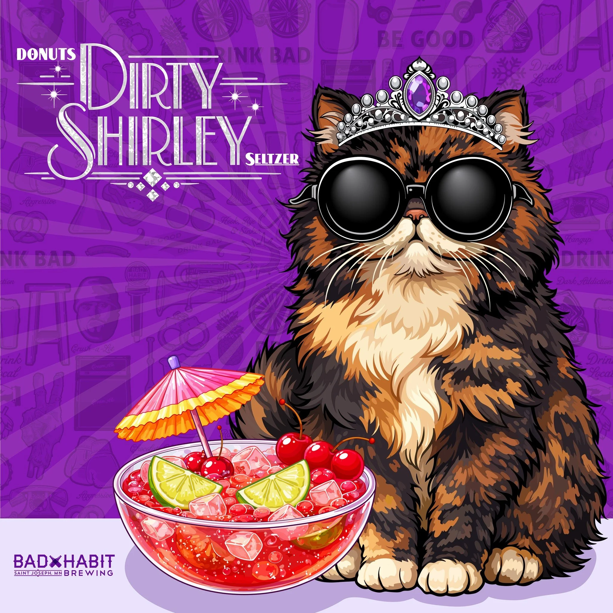 Darling subjects and lesser beings, you are formally commanded&mdash;yes, commanded&mdash;to attend the most glamorous event of the season: the glittering release party for Princess Donut&rsquo;s Dirty Shirley Seltzer! 

There will be sparkle, there 