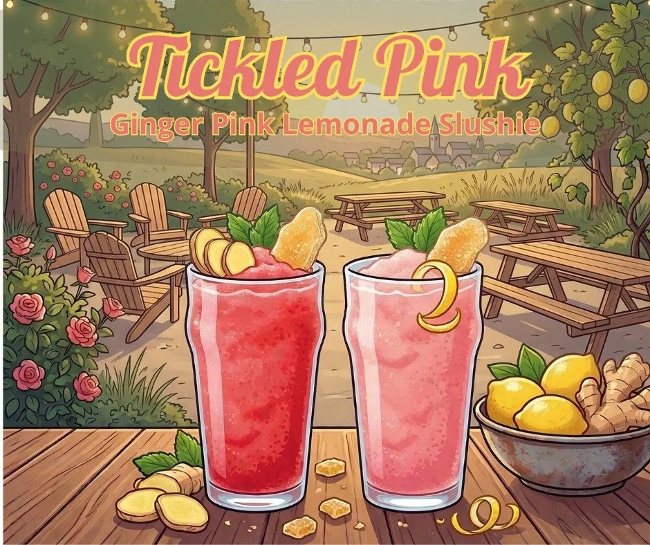 Tapping Tomorrow: Tickled Pink! 💖🍋

Fresh pink lemonade meets a bold ginger snap in our newest slushie. It&rsquo;s the perfect companion for our Spring Fling festivities this Saturday. Come for the new flavor, stay for the event, and enjoy the best