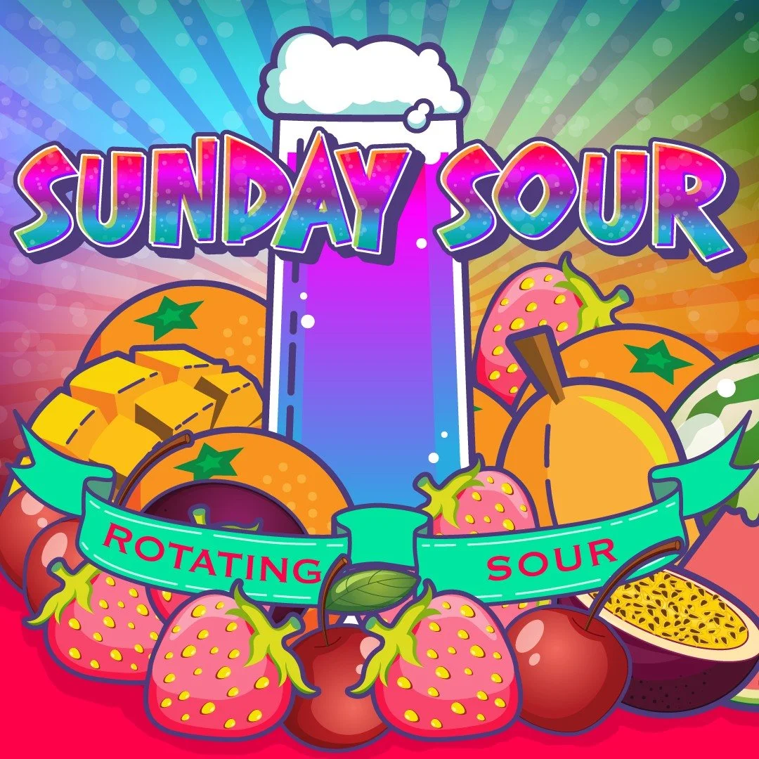 🍋🍊Sunday Sour is Back! 🍊🍋 Our Sangria Grape Sour drops this Sunday! 🍇🍷

The taproom opens at 1:00 - see you on the patio! 

#badhabitbrewing #sundaysour #visitjoetown #drinkrelease