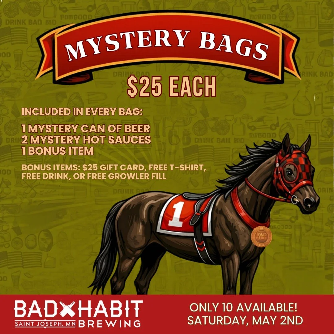 The Mystery Grab Bags are back TODAY only for our High Roller Derby Party! These were a total sell-out last time, and for good reason&mdash;every bag is a winner.

The Stakes: $25 per bag
The Loot:
🍻 1 Mystery Can
🌶️ 2 Mystery Hot Sauces
✨ 1 Myster
