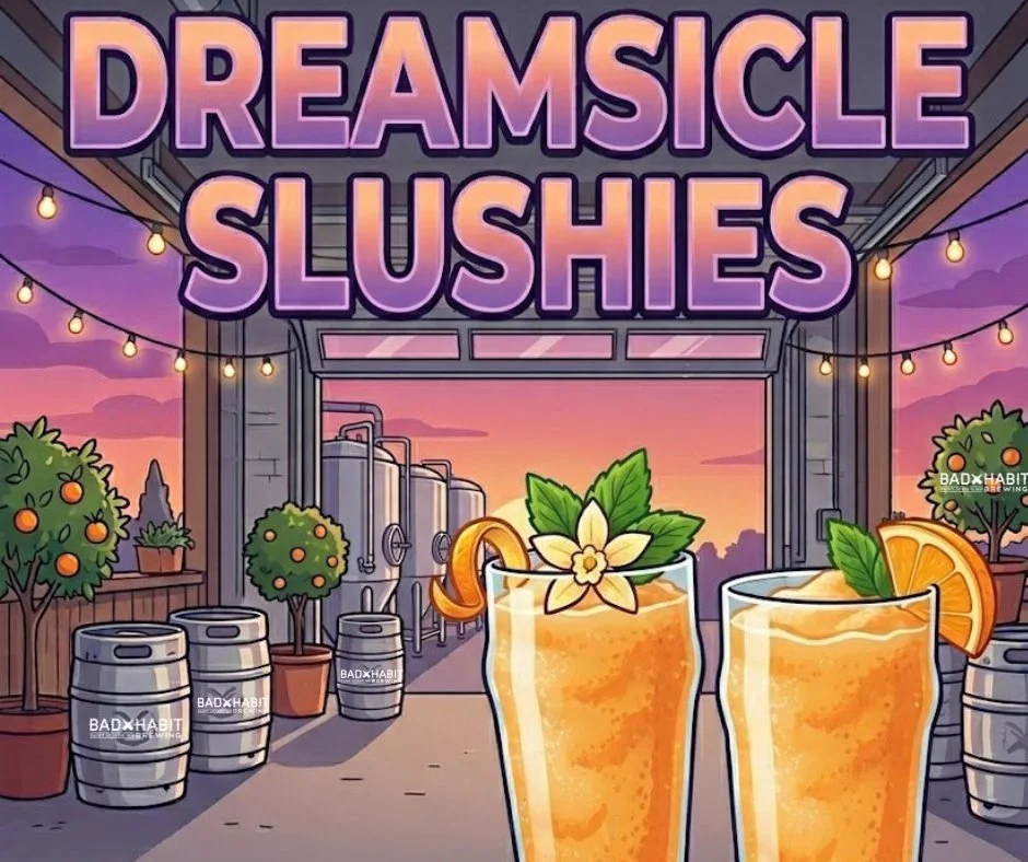 TGIF! 🍊🍦 Remember chasing down the ice cream truck for a dreamsicle? We&rsquo;ve got the grown-up version waiting for you on the patio!

Our Dreamsicle Slushies are officially tapping TODAY, May 15th. Think creamy vanilla meets zesty orange&mdash;t