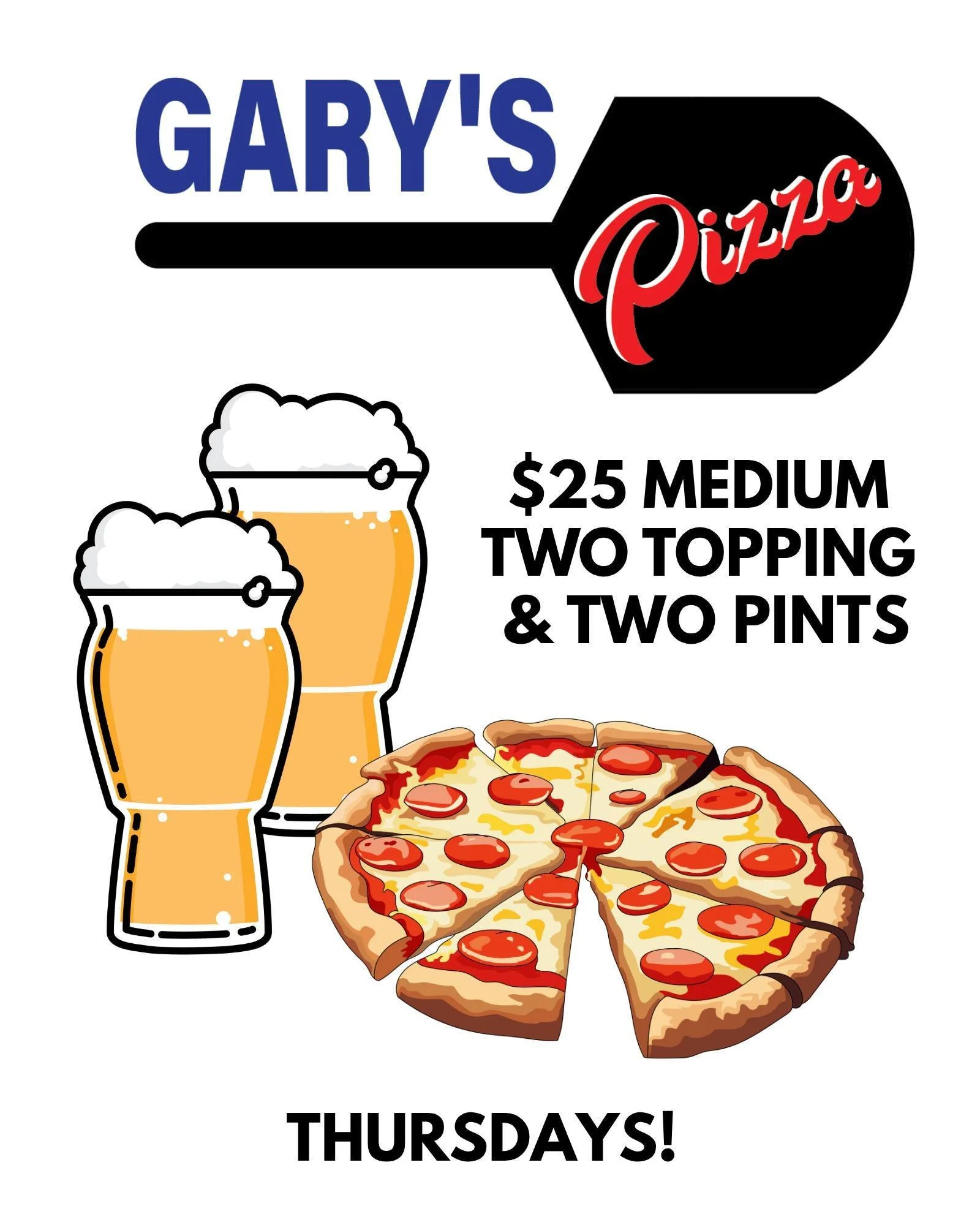 🍻+ 🍕=💗
Every Thursday get 2 pints and a medium 2-topping pizza for $25! 

Order in the taproom.

#badhabitbrewing #visitjoetown #beerandpizza #thursdayspecial