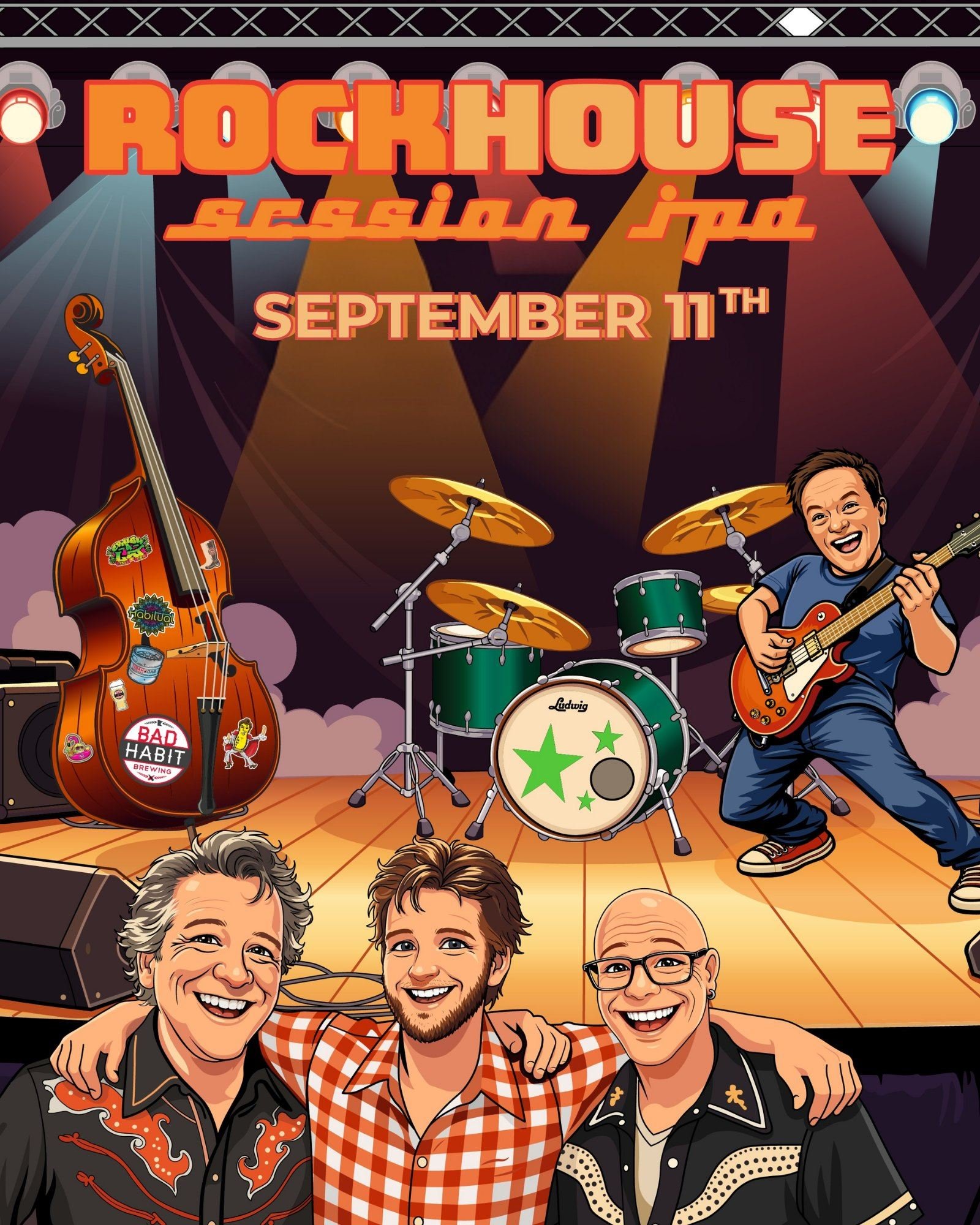 Back on tap just in time for @rock4alzheimers , the @thekillervees helped us brew up another batch of Rockhouse Session IPA! 

Join us for  Rock for Alzheimer's on Sunday, September 13th from 1-8 PM and grab a pint brewed in collaboration our local m