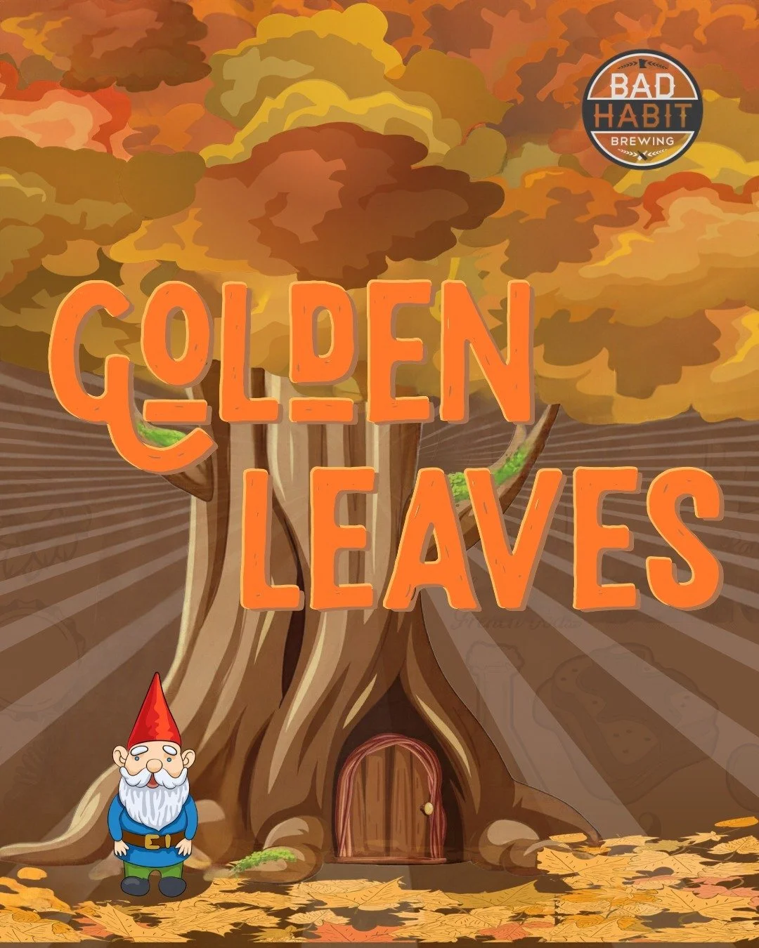 Golden Leaves Saison is officially BACK on tap at Bad Habit!

Our resident gnome woke up, chose dry, spicy, bone-crisp farmhouse goodness, and honestly? Respect.

Tag the crew and get over to the taproom. Main character fall energy starts right here.