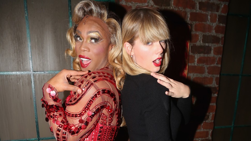 Todrick with close friend Taylor Swift after his "Kinky Boots" show on Broadway. Photo: Todrick Hall