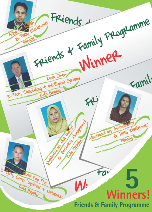 Friends & Family Programme winners