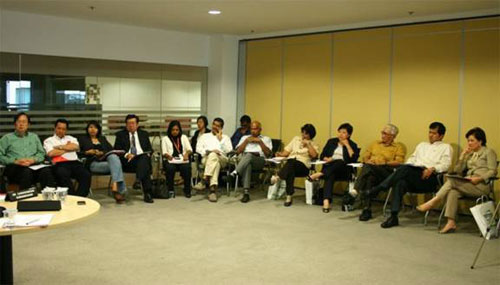 Part of the participants at the roundtable discussion.