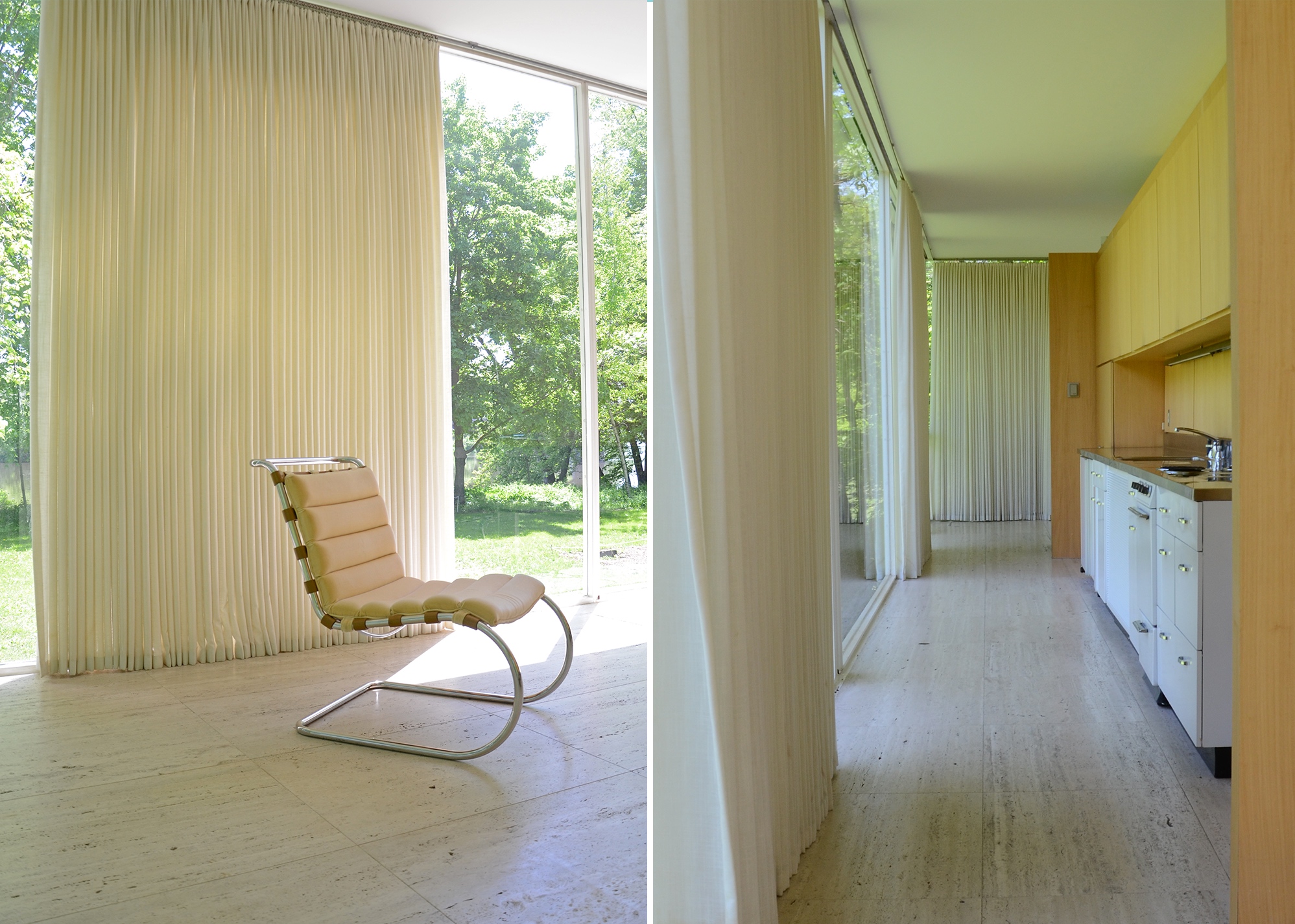 MR Lounge Chair and the Farnsworth Kitchen
