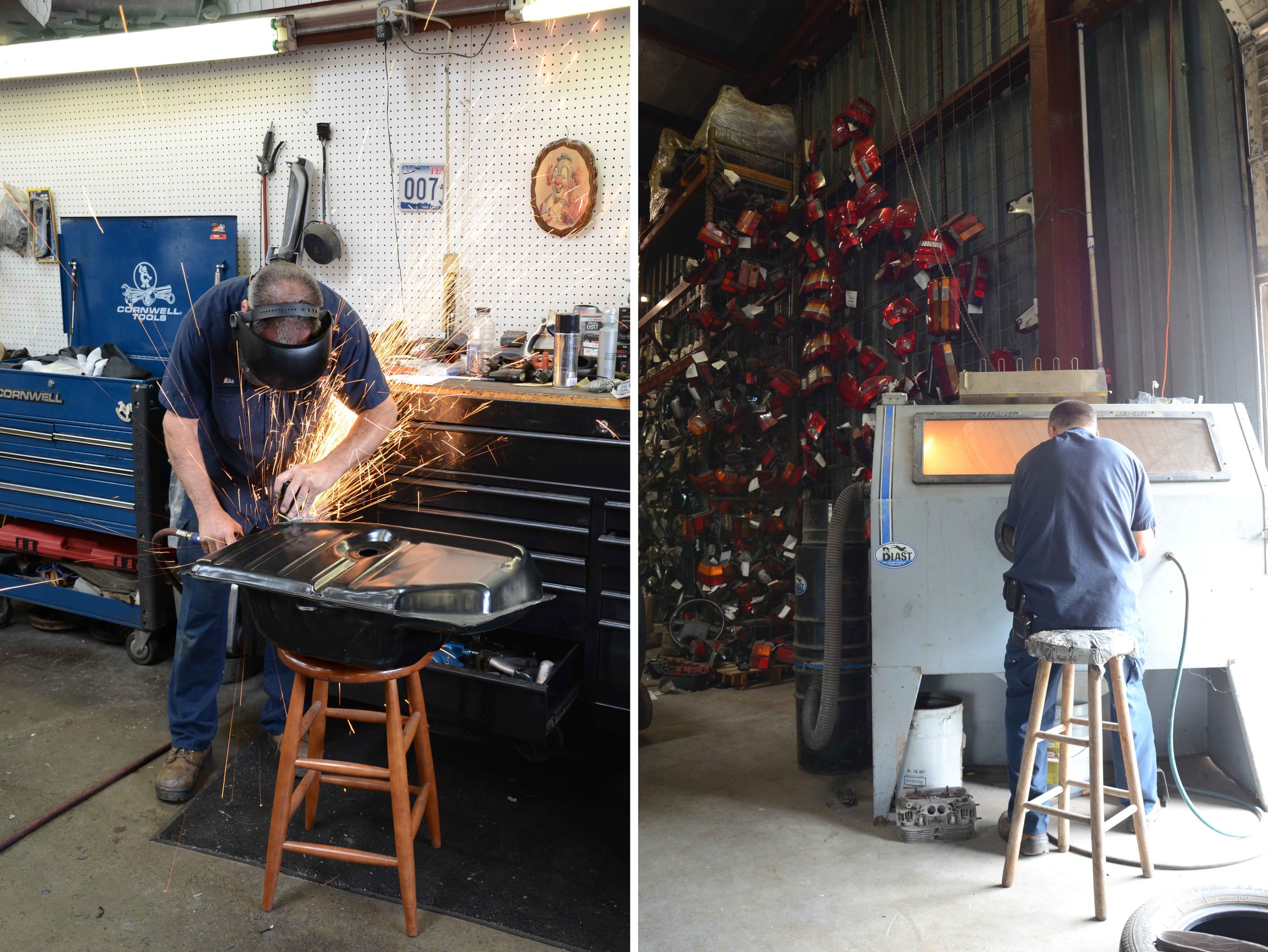 Hall frequently plays with fire during the restoration process