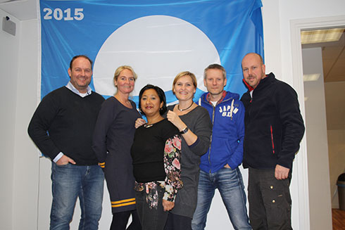  Semaphore team : from left to right Coerd, Mariska, Sherry, Martine, Paul and Jaap