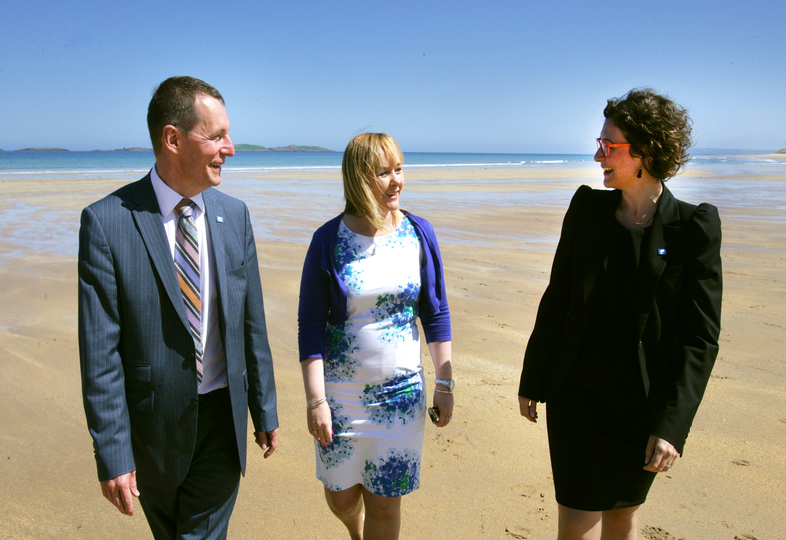 Ian Humphreys, Minister Michelle McIlveen and Sophie Bachet Granados