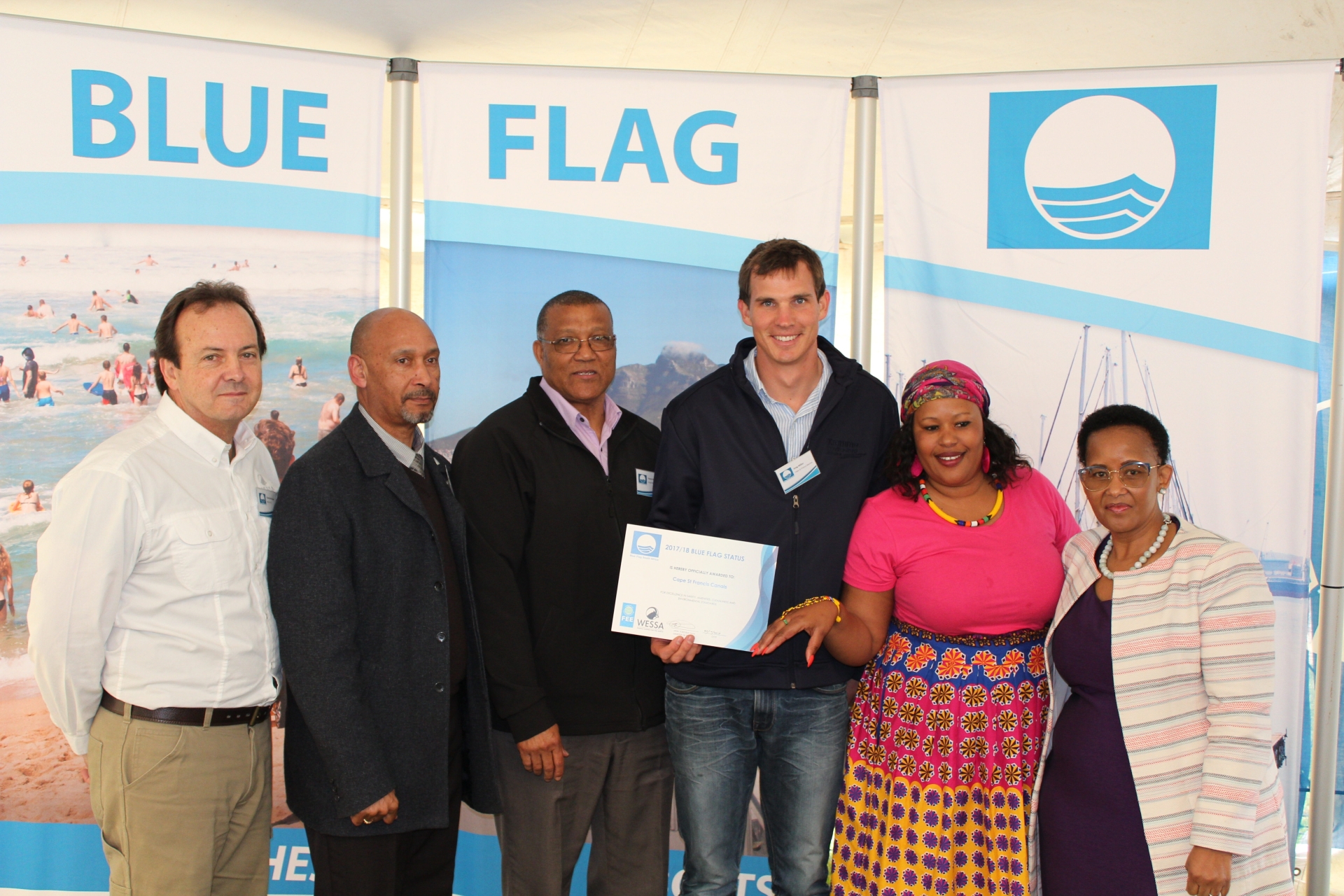 Celebrating Blue Flag in South Africa