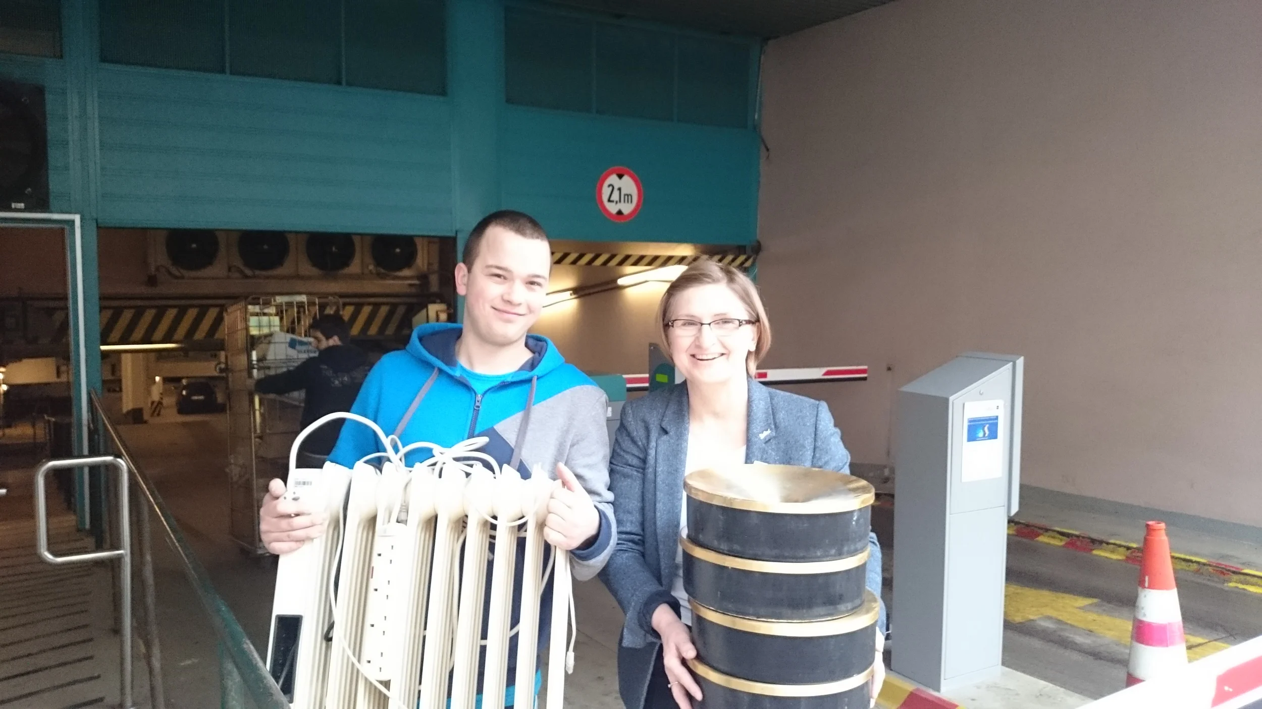 Staff of Radisson Blu Sobieski Hotel, Warsaw donates old electrical equipment to school for blind children in Warsaw. 