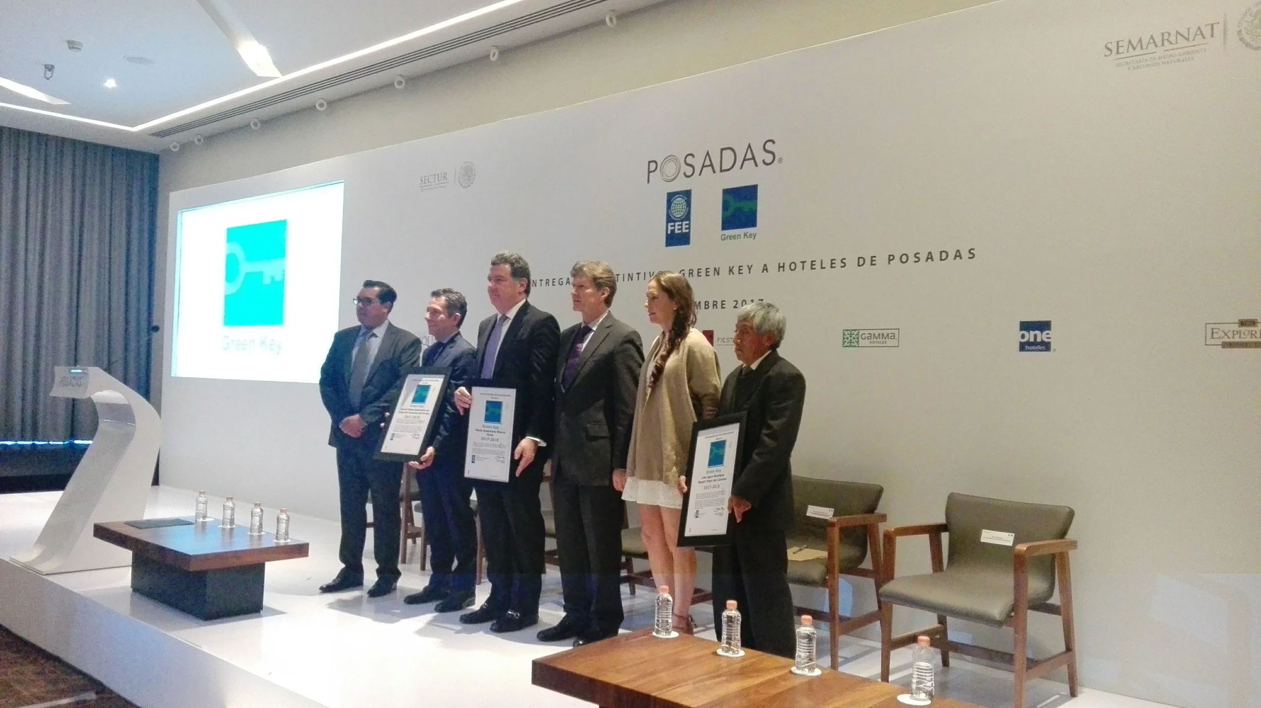 Award ceremony of Grupo Posadas