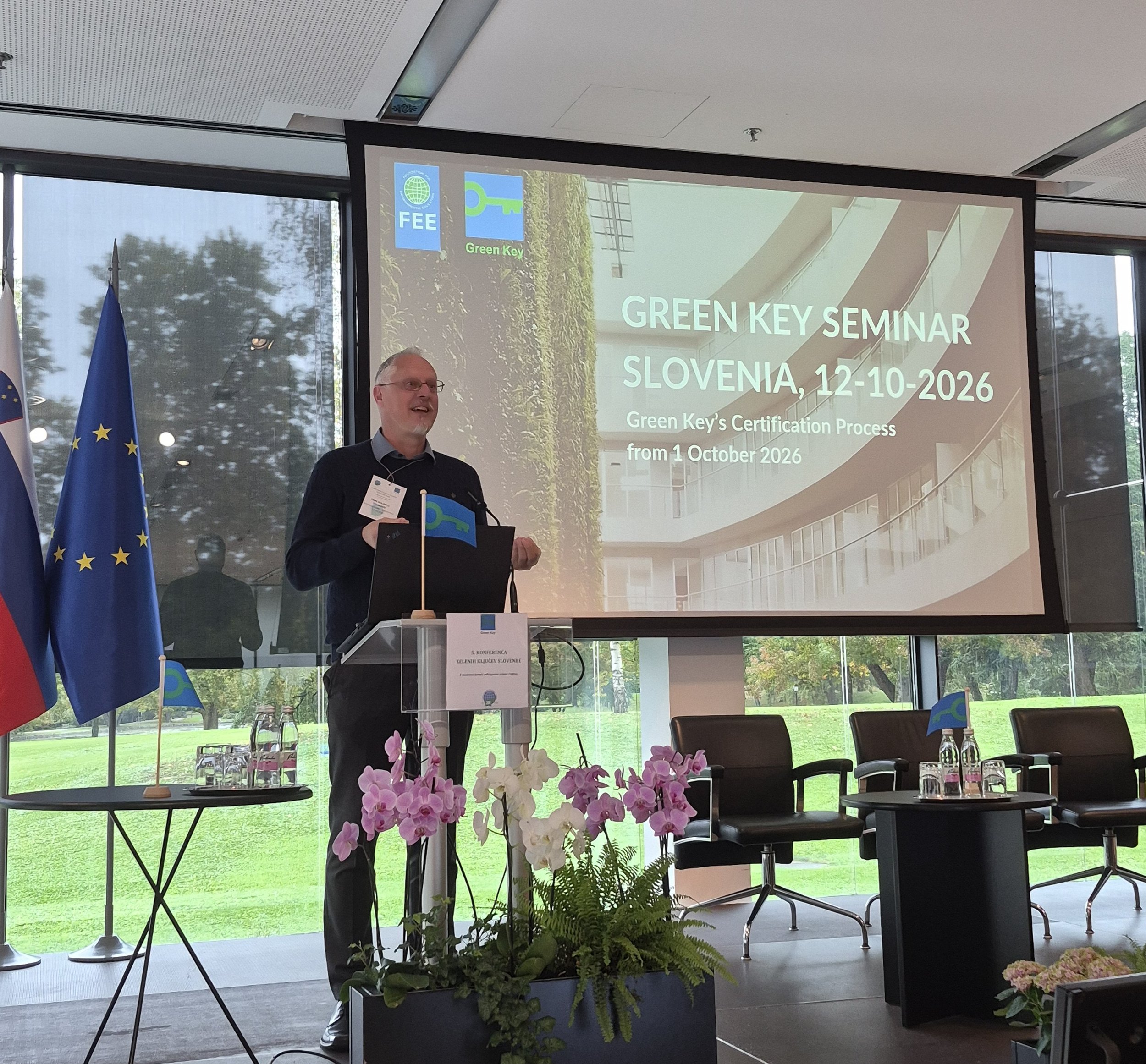 International Green Key Director Finn Bolding Thomsen speaking about the Green Key Certification Process at the 5th Green Key Slovenia Conference