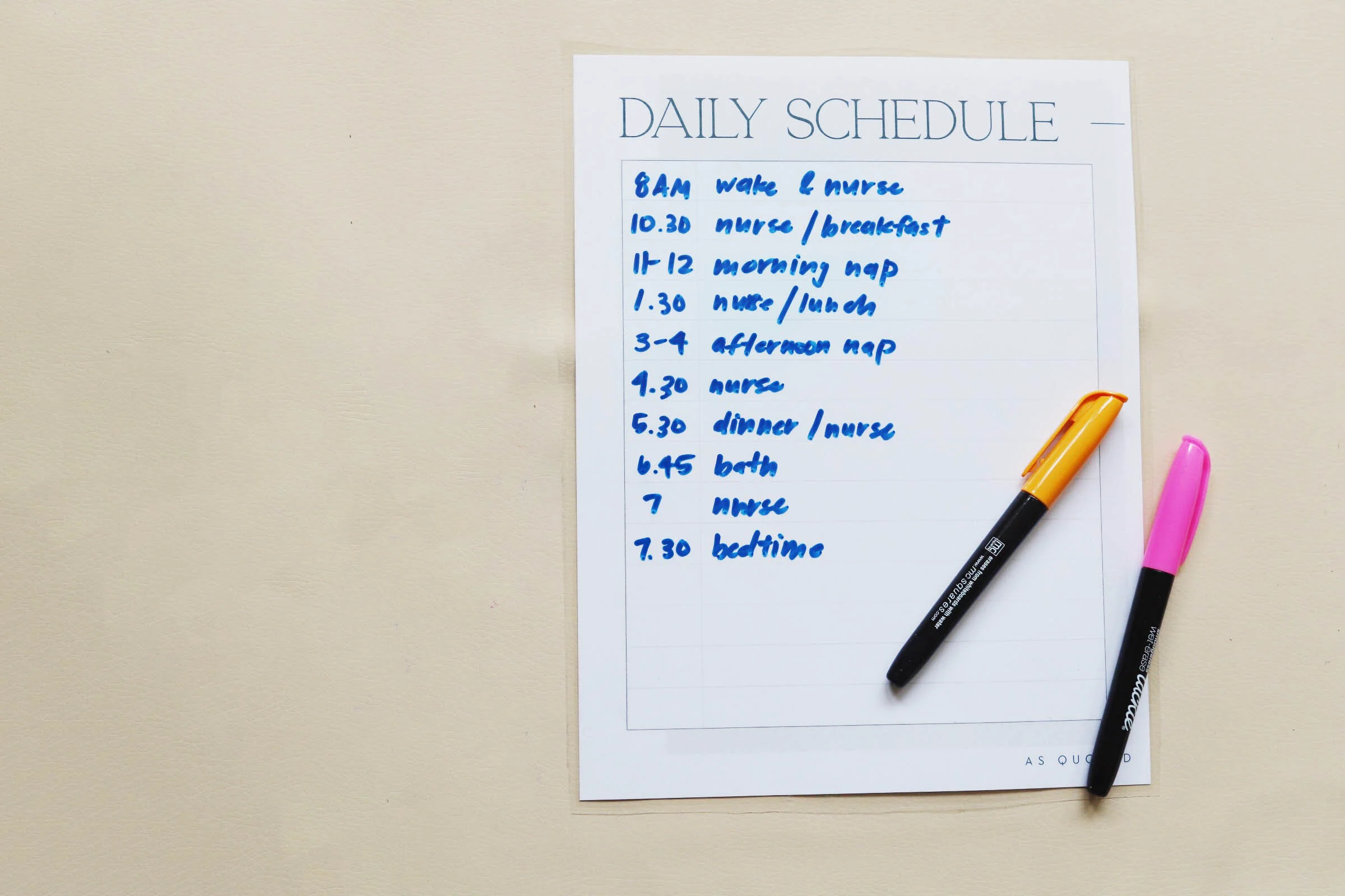 Printables — Scheduling Set