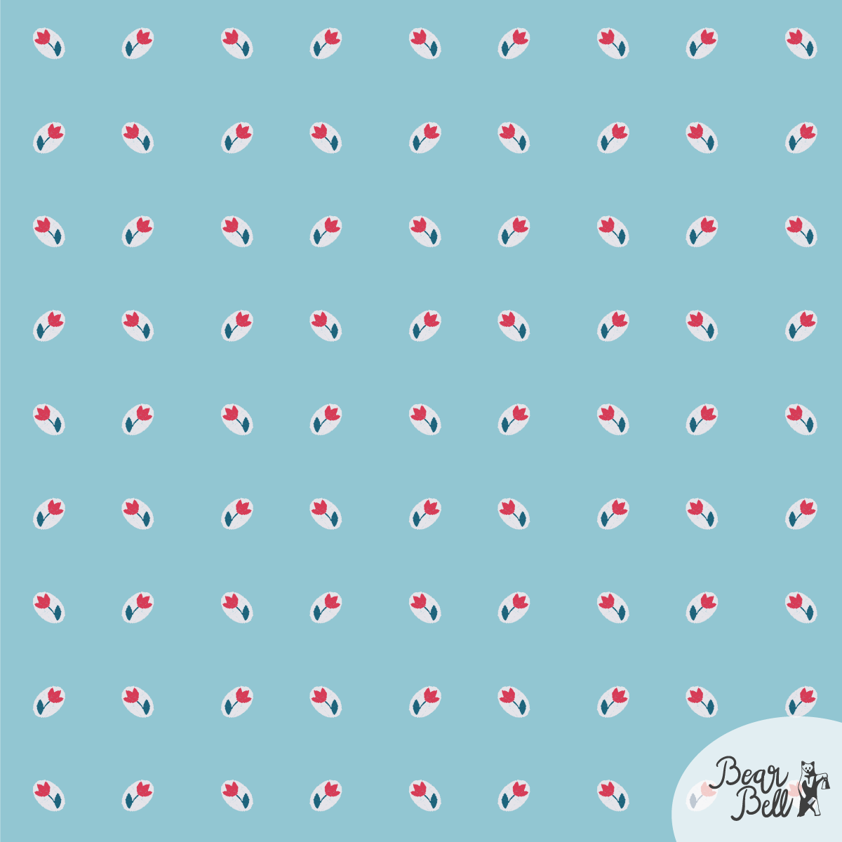 Tulip Glimpse - Printed Cotton