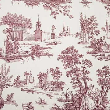 Typical Toile theme: love and couples courting.