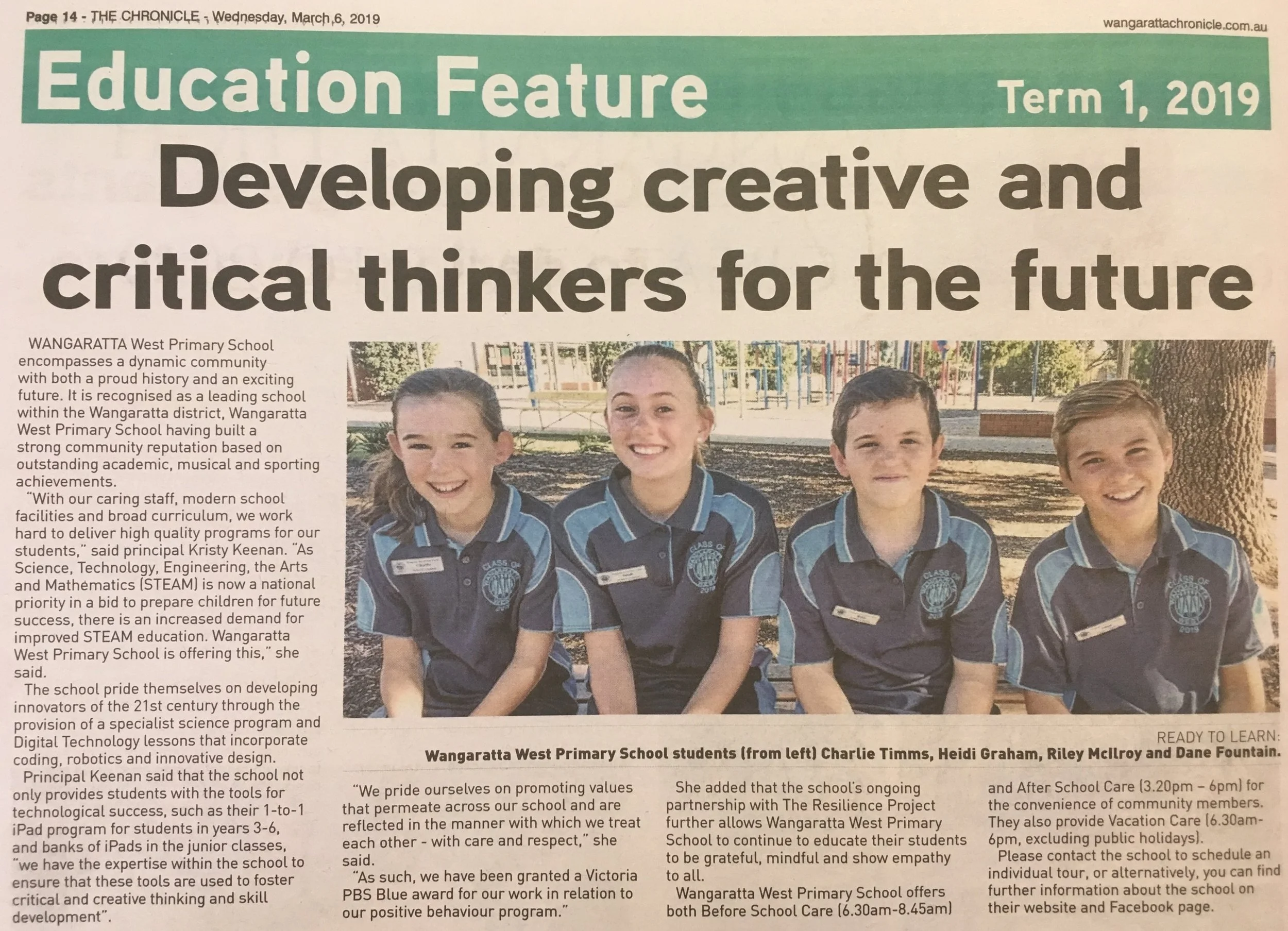 Wednesday 6th March, 2019 - Developing creative & critical thinkers