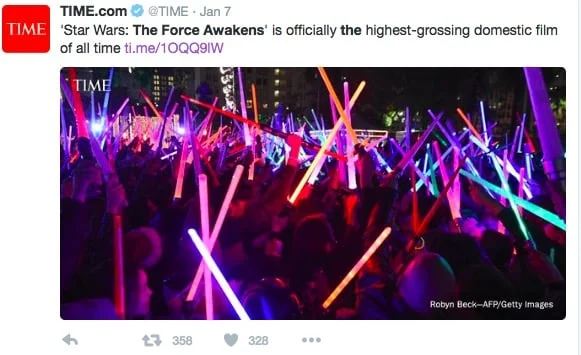 Apparently, I'm not the only one who loved The Force Awakens.