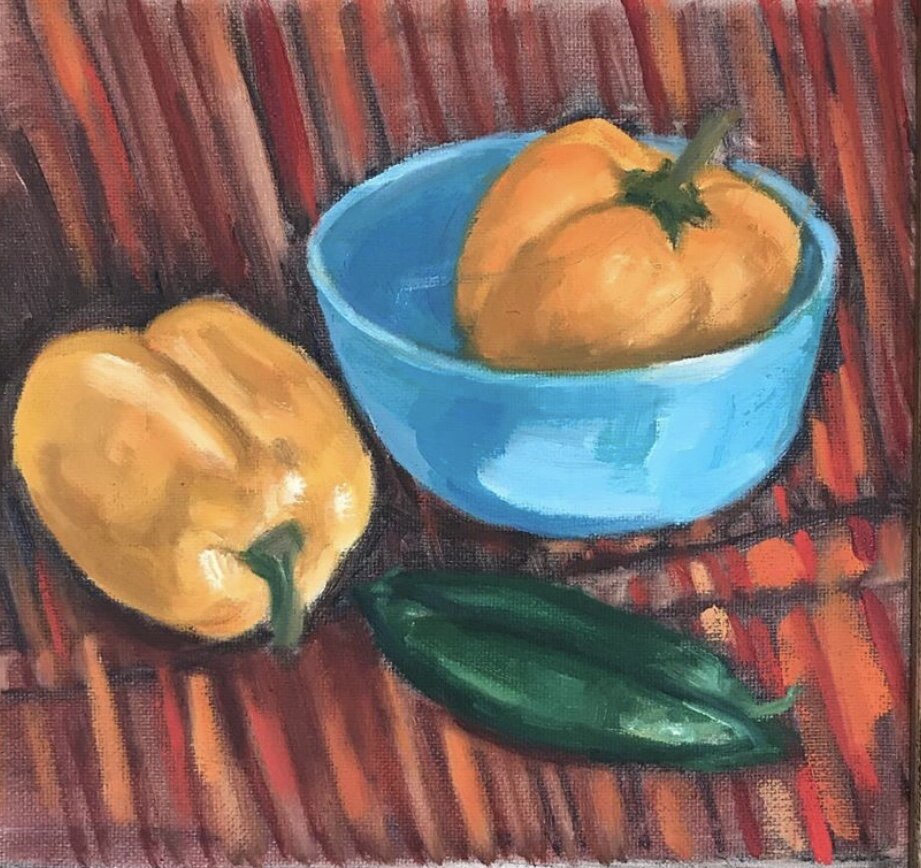 Peppers, 2019 (oil)