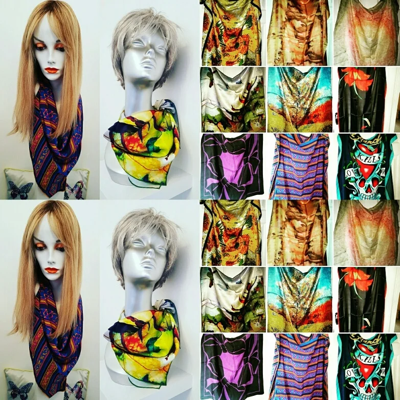 An amazing selection of pure silk scarves from around the world sold by Glamorous Butterfly