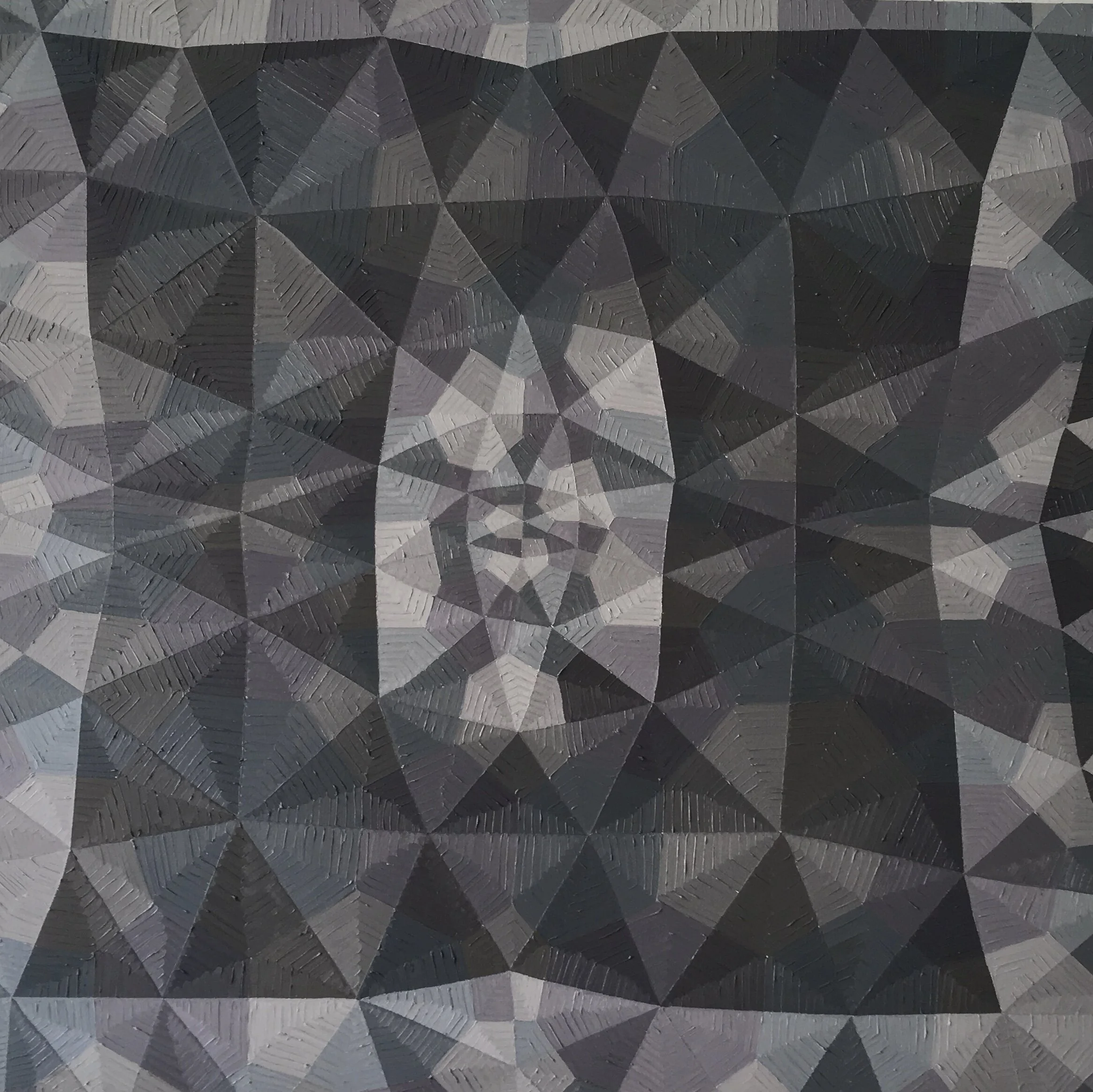  Particle, 2019, oil on board, 70x70cm 