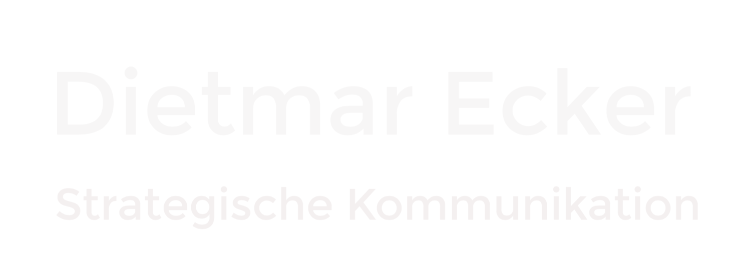 Dietmar Ecker                               Strategische Kommunikation