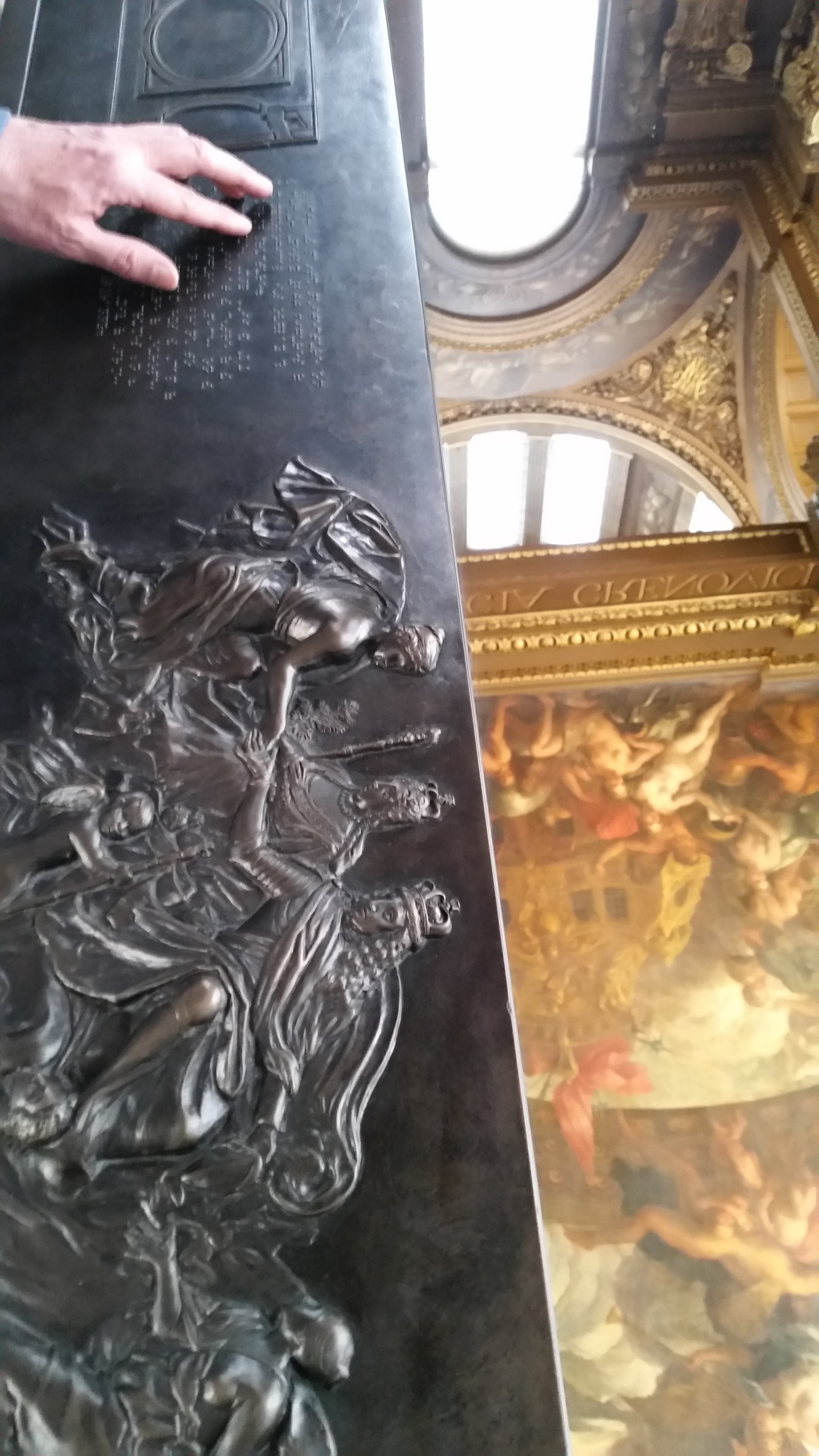 Tactile panel, Painted Hall