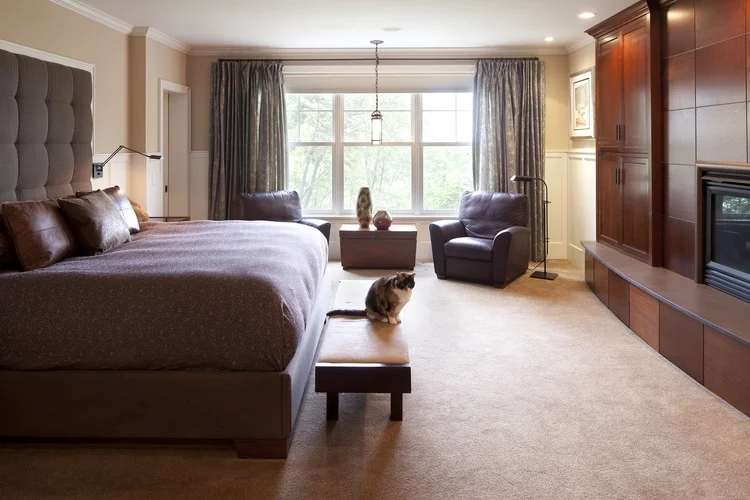 Contemporary Master Bedroom in Shorewood, MN