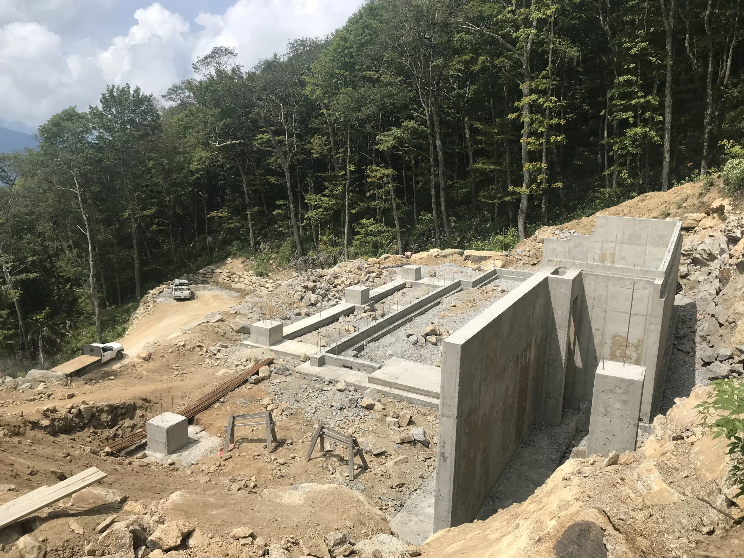 Foundation Complete For Sportsman S Lodge In Eagles Nest Banner