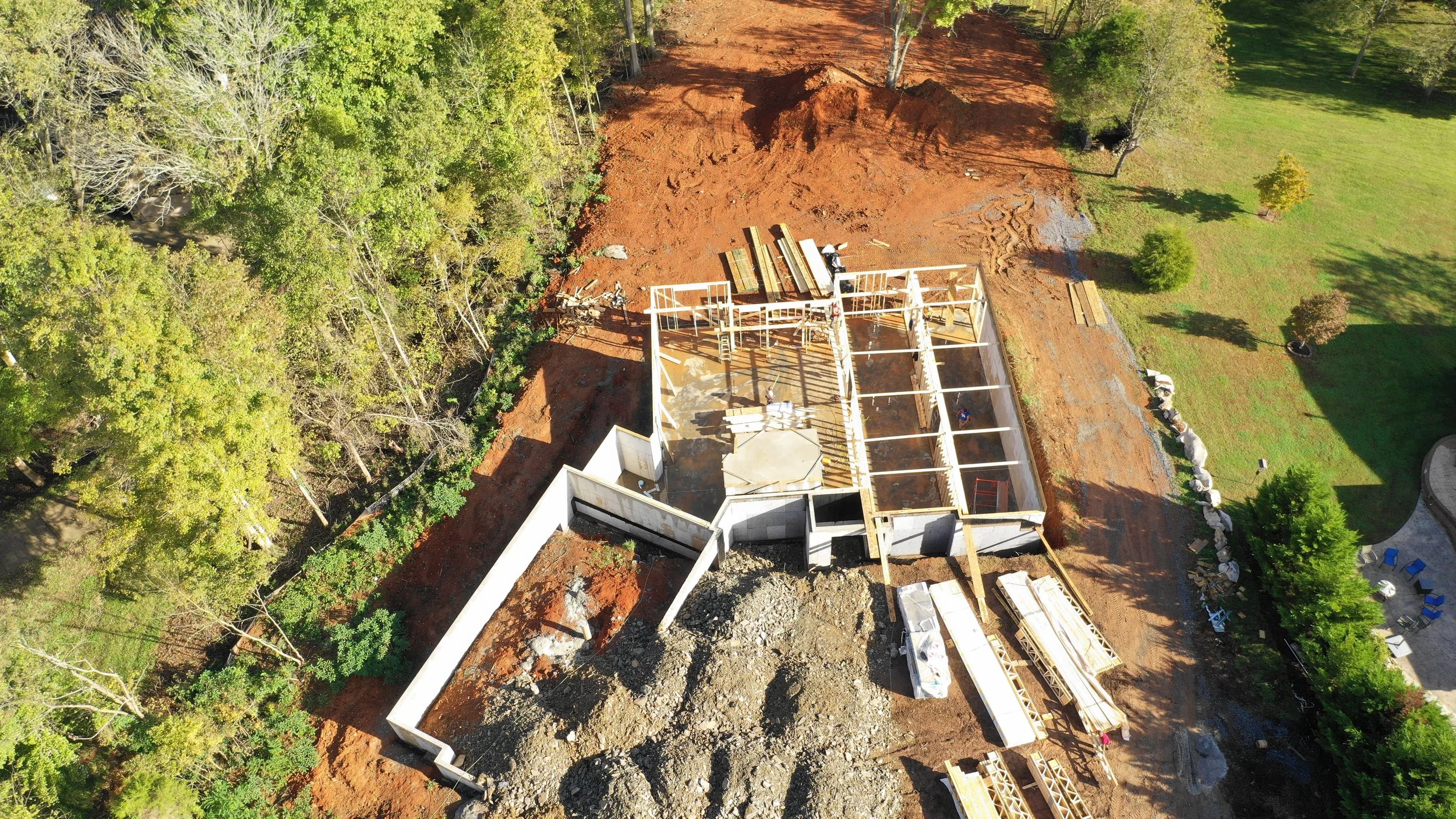 Framing Home On Boone Lake In Johnson City Tn Harplegacy Harp