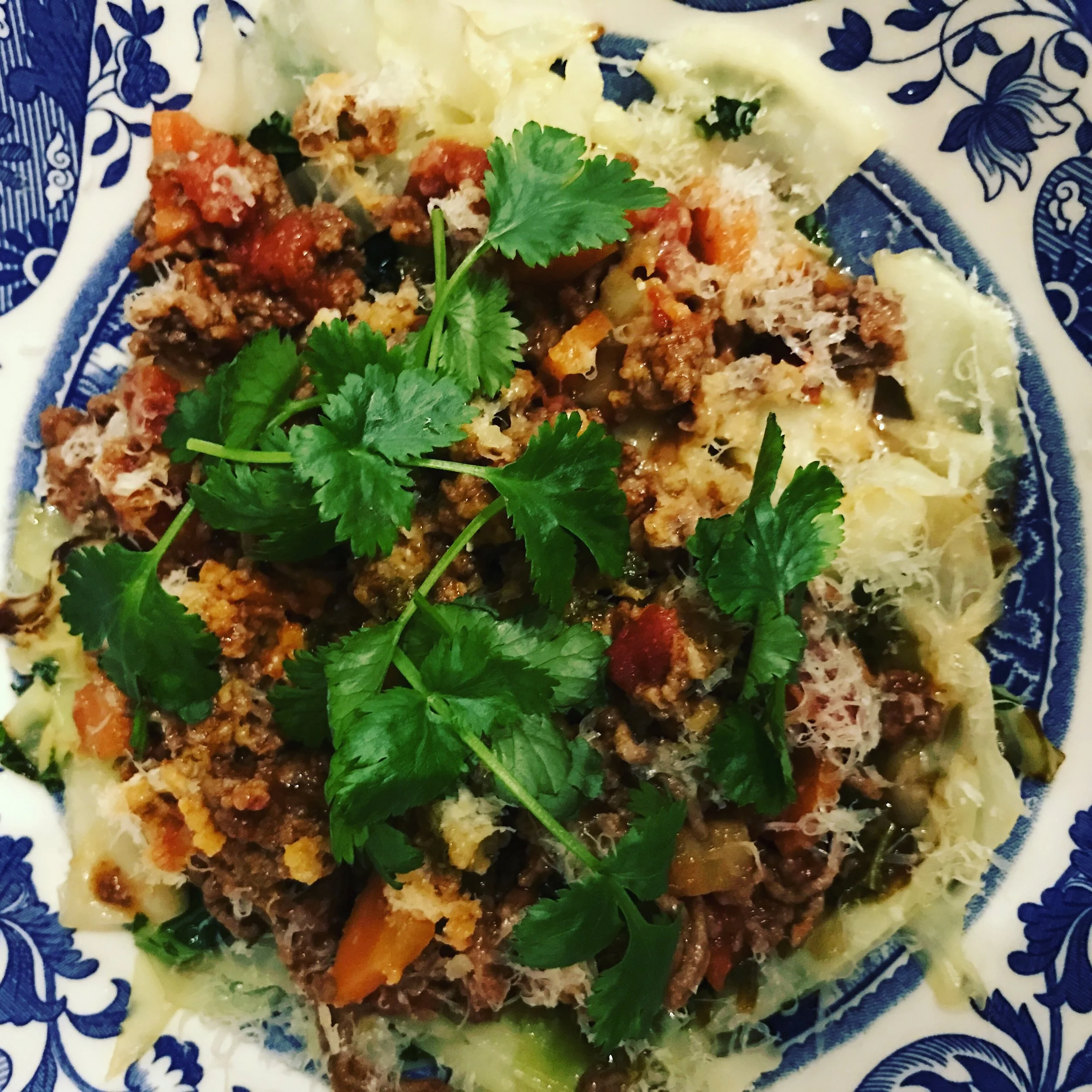 Bolognese på hjortfärs 