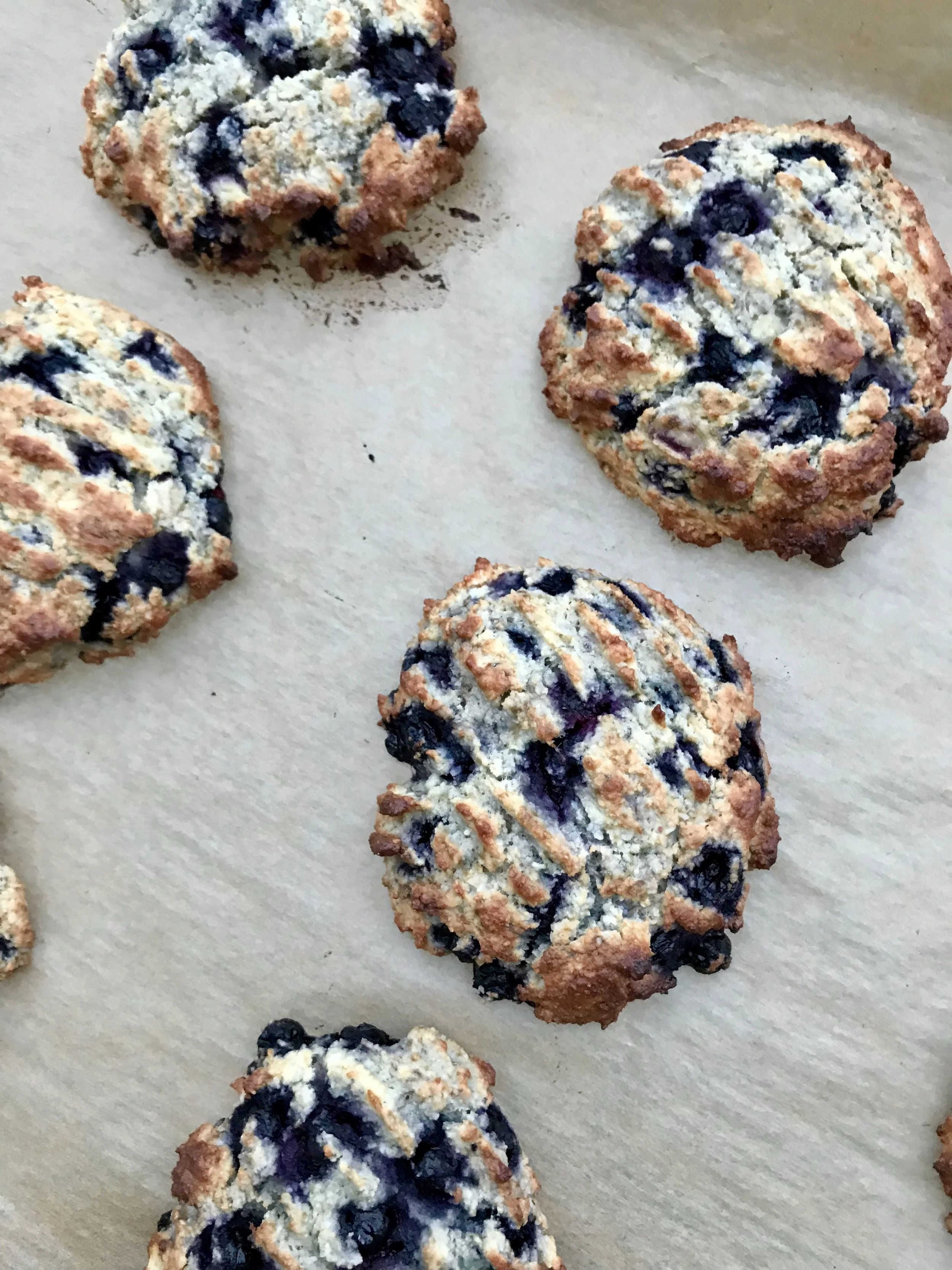 Paleo Scones med blåbär