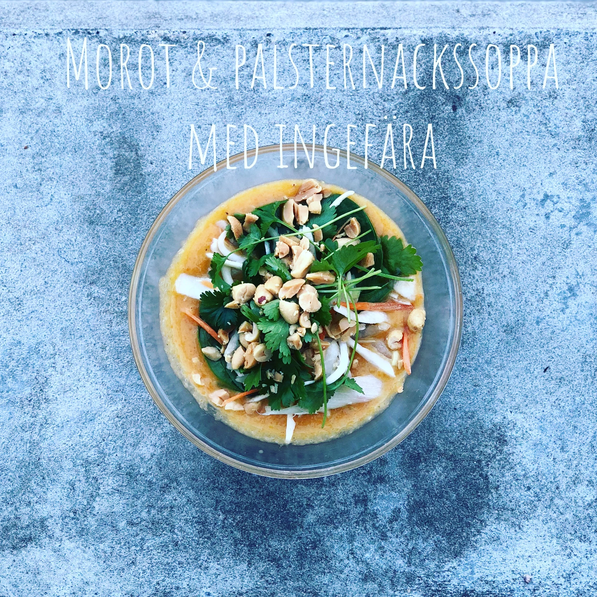 Morot- och palsternackssoppa med ingefära 