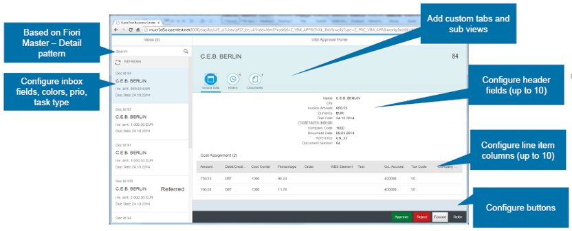 Figuur SEQ Figuur \* ARABIC 4 : Fiori Invoice Approval