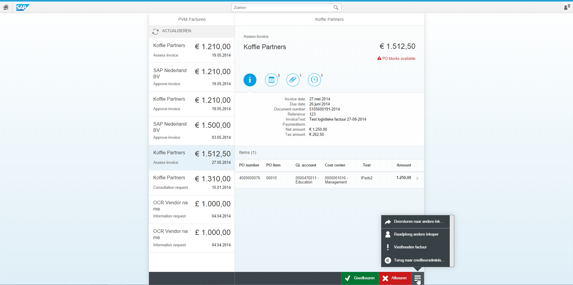 Maatwerk SAP Fiori app