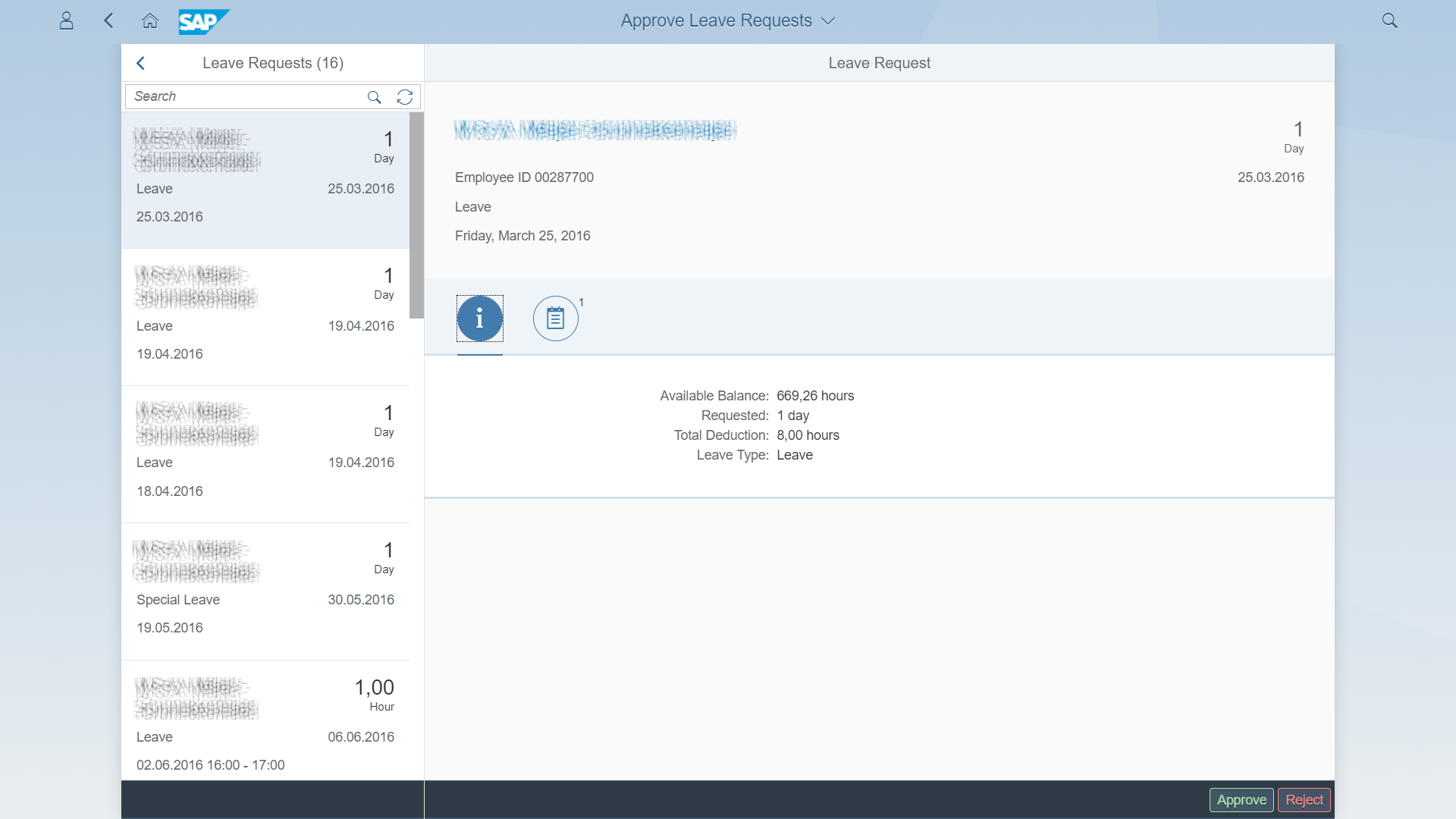 SAP Fiori goedkeuren verlof