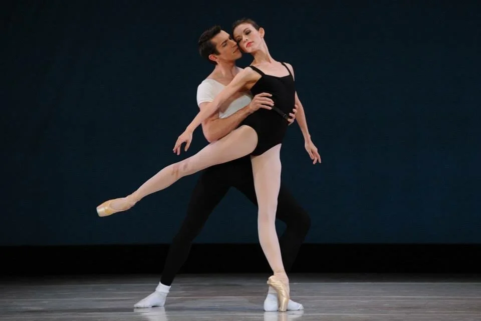 Juliet Burnett & Brett Simon in George Balanchine's The Four Temperaments (2012). Photo Jeff Busby