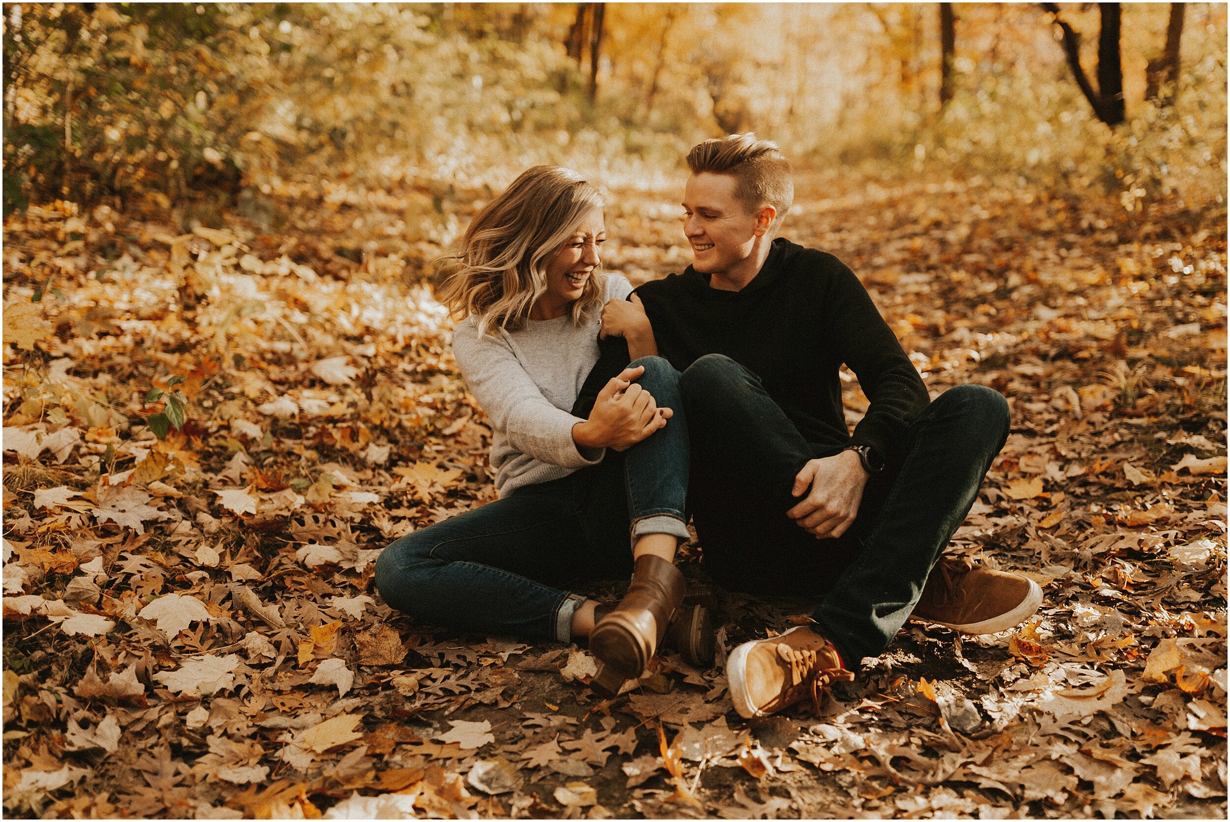 Angie + John | Minnesota Autumn Engagement Session | Minnesota Wedding Photographer | Emily Alexander Photography_11.jpg