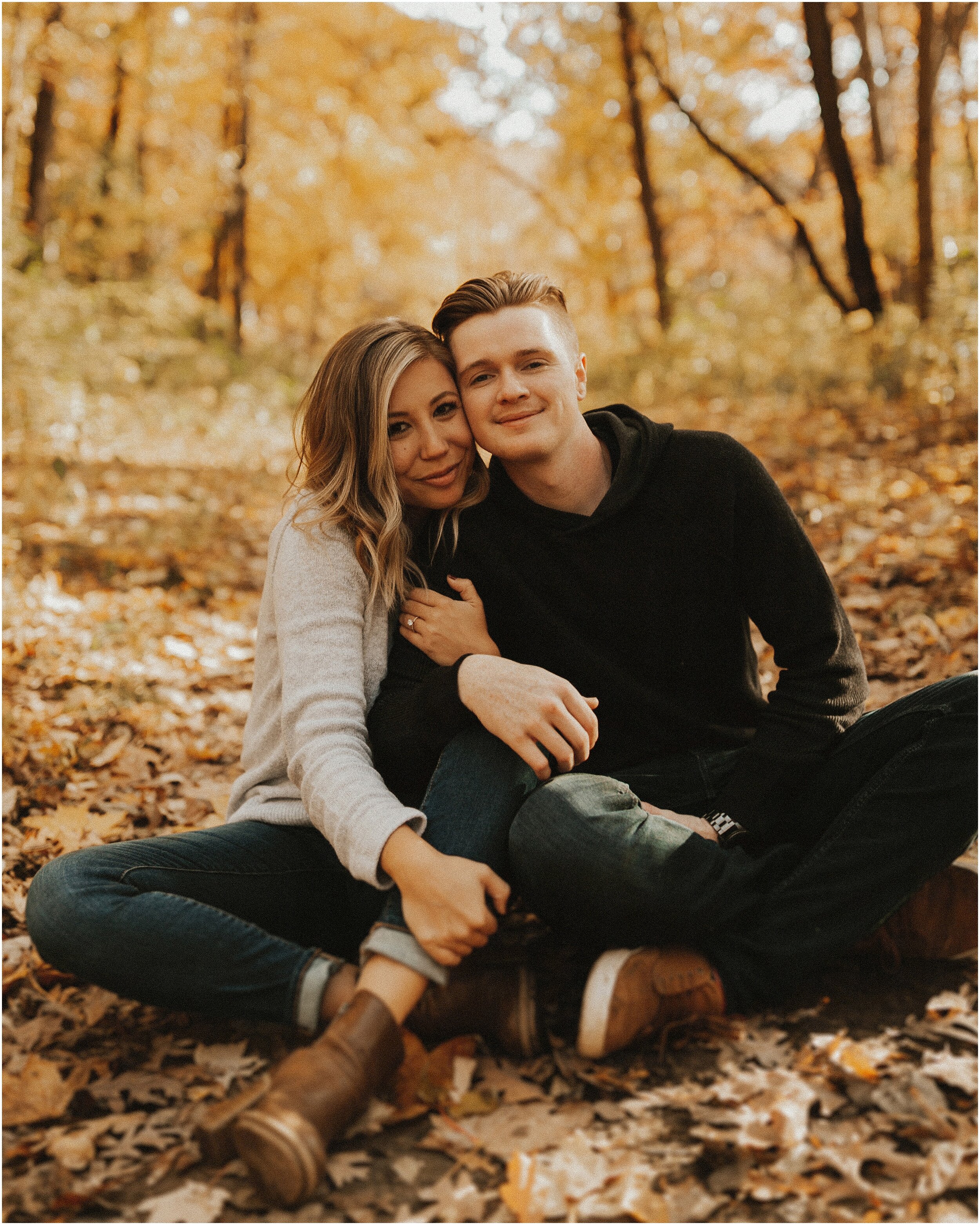 Angie + John | Minnesota Autumn Engagement Session | Minnesota Wedding Photographer | Emily Alexander Photography_15.jpg