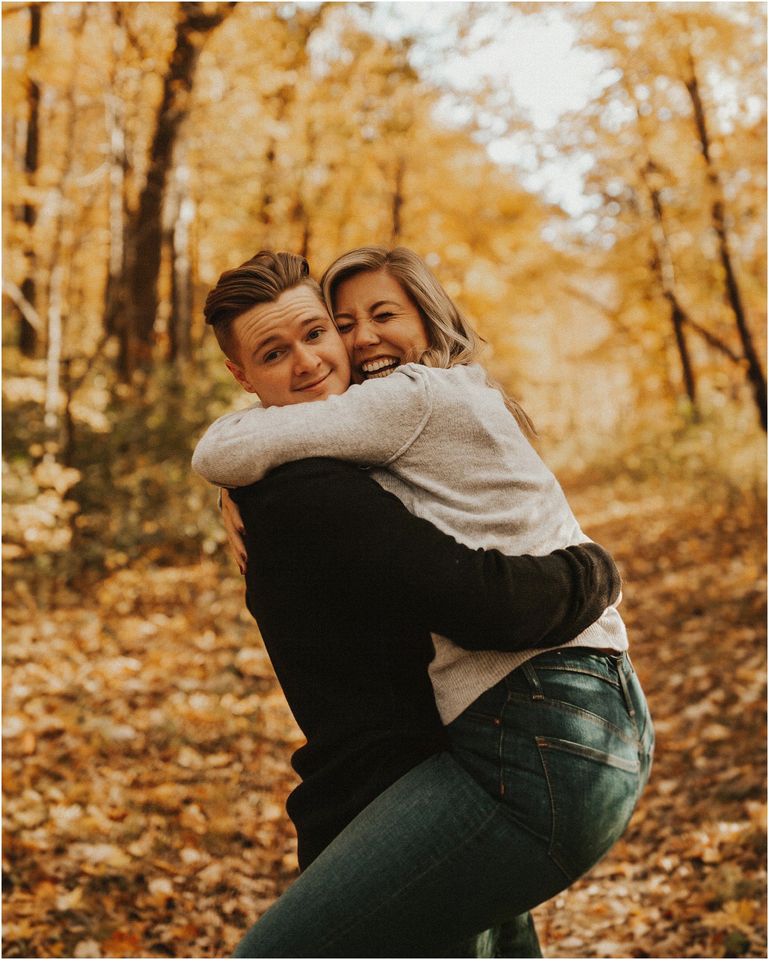 Angie + John | Minnesota Autumn Engagement Session | Minnesota Wedding Photographer | Emily Alexander Photography_24.jpg