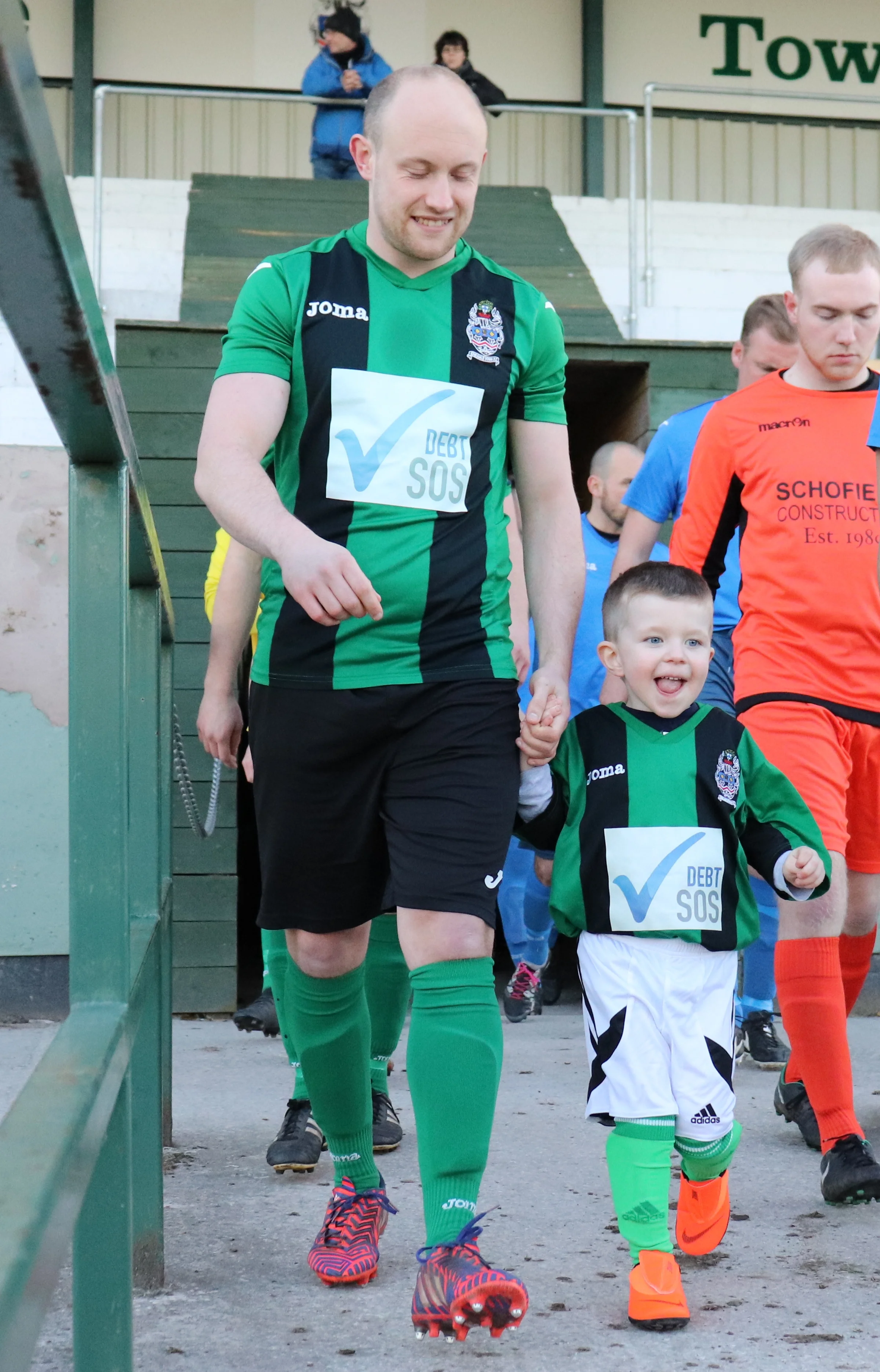 Big smiles from our match mascot Freddie