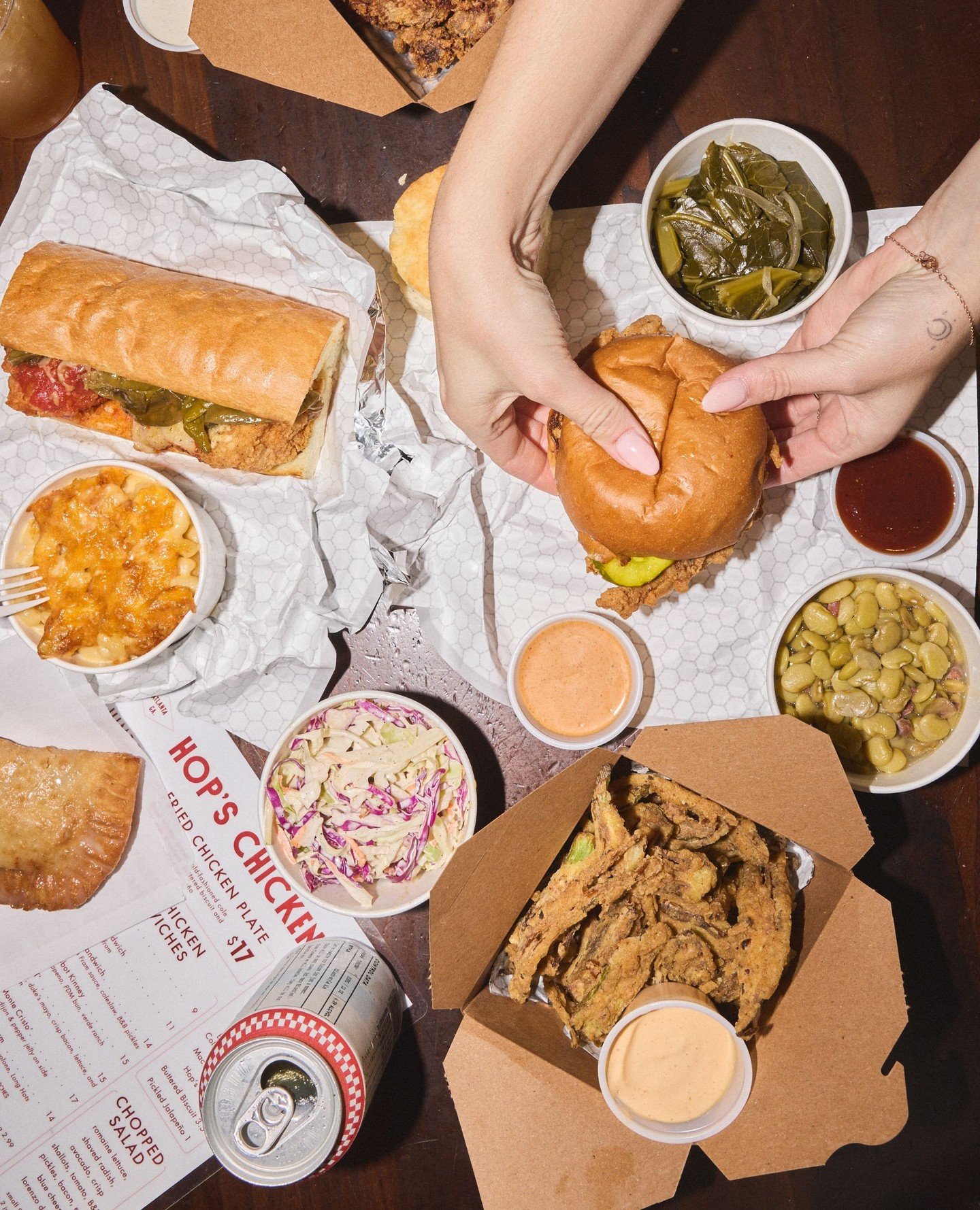 Meet our next-door neighbor, Hop&rsquo;s. They handle the fried chicken; we handle the burgers. You handle the hard part: choosing. Find us side by side at Ponce City Market.