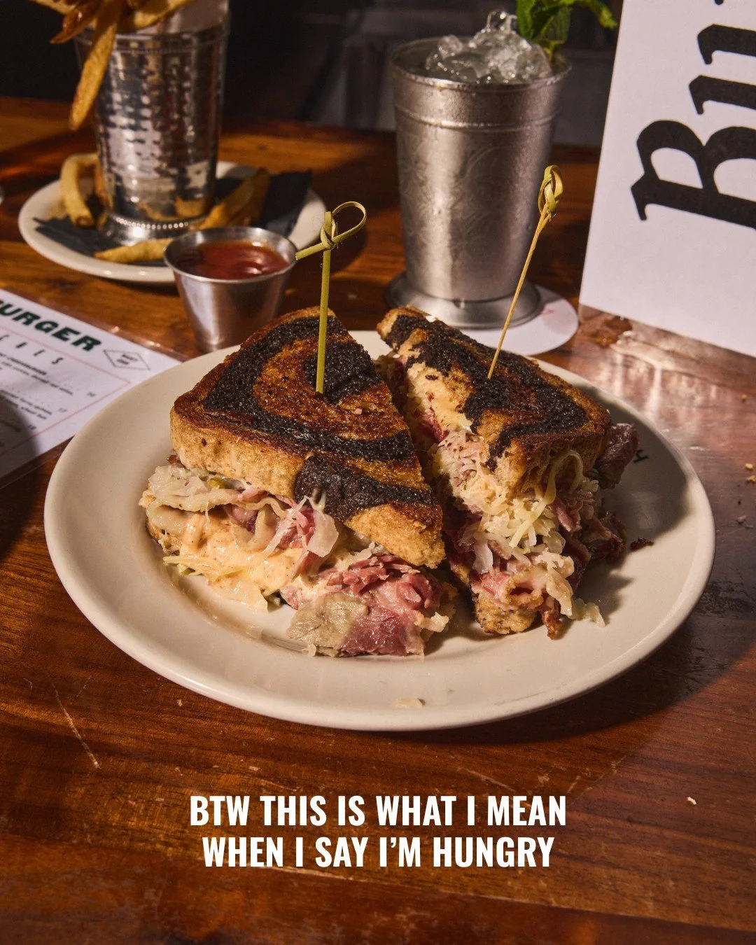 The kind of hungry that calls for both hands. Swipe for a closer look.