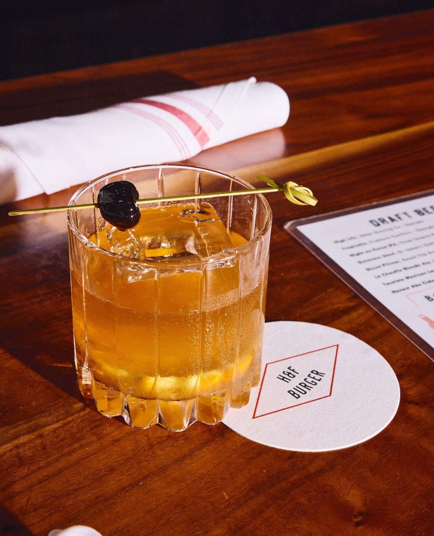 A little something to hold while you wait for your burger 🥃